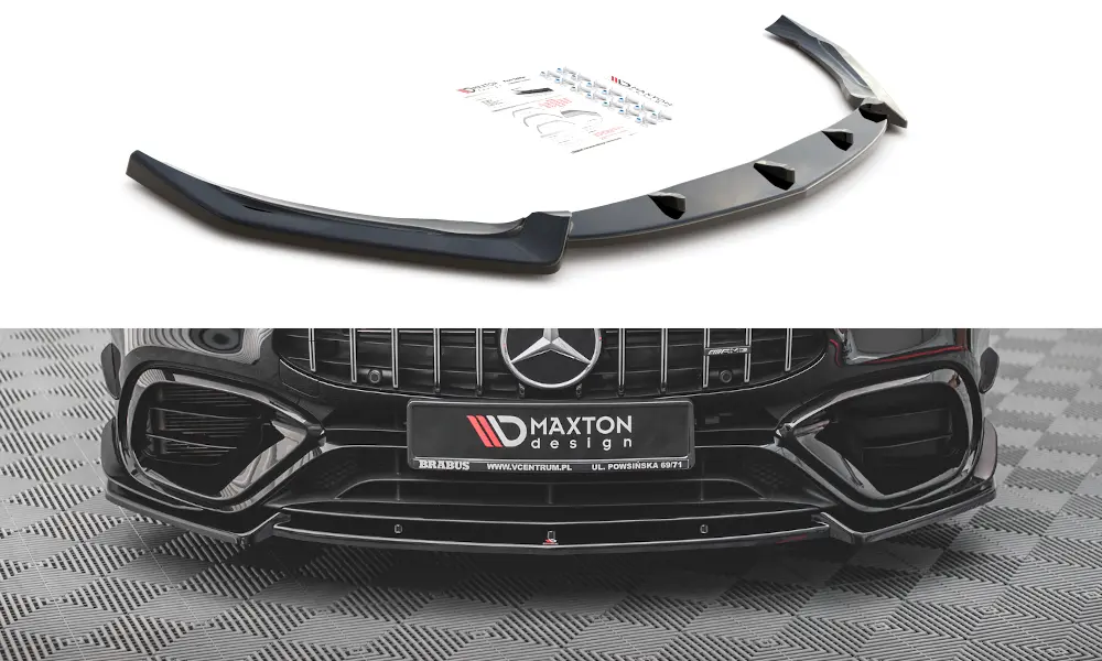 Frontspoiler Mercedes-Benz CLA AMG 45 Aero (C118 / X118) 2019-> | V.2 Glossy Black Edition – bilde 2
