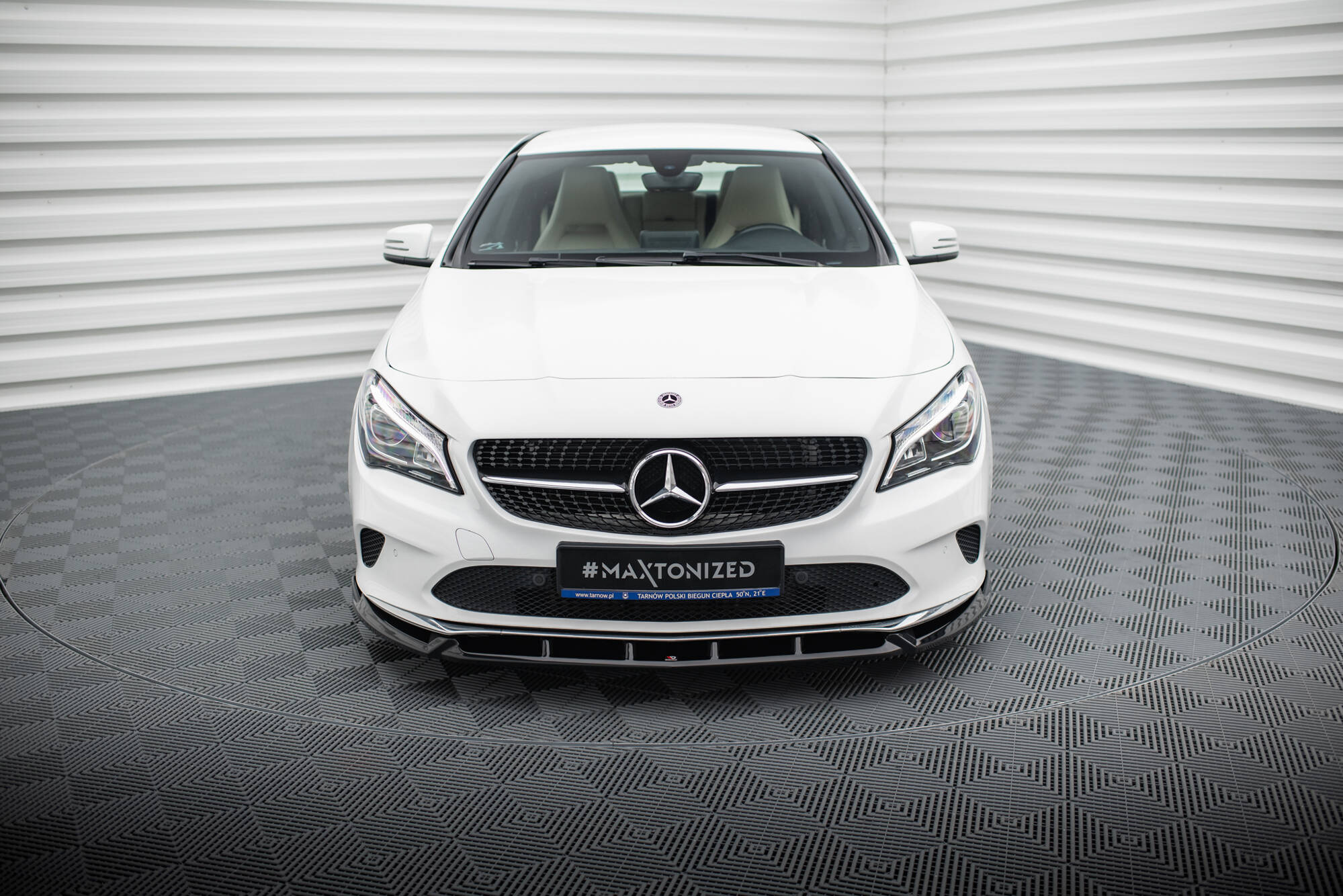 Frontspoiler Mercedes-Benz CLA (C117) Facelift 2017 - 2019  | Sport Glossy Black Edition – bilde 2