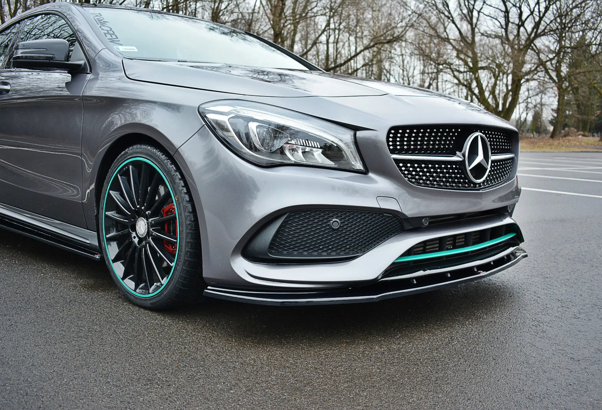 Frontspoiler Mercedes-Benz CLA (C117 / X117) AMG-Line Facelift 2017-2019 | V.1 Glossy Black Edition