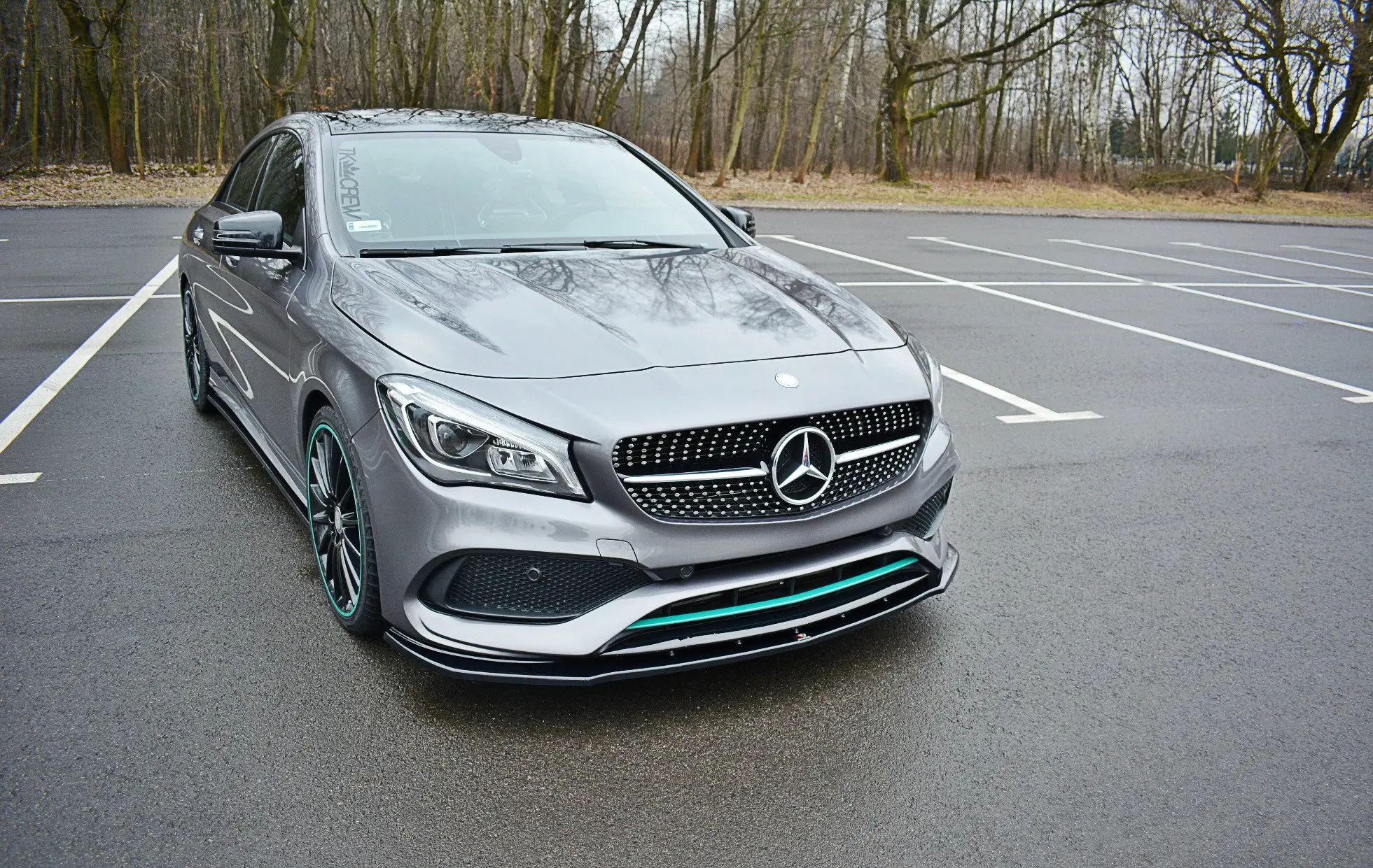 Frontspoiler Mercedes-Benz CLA (C117 / X117) AMG-Line Facelift 2017-2019 | V.1 Glossy Black Edition – bilde 4
