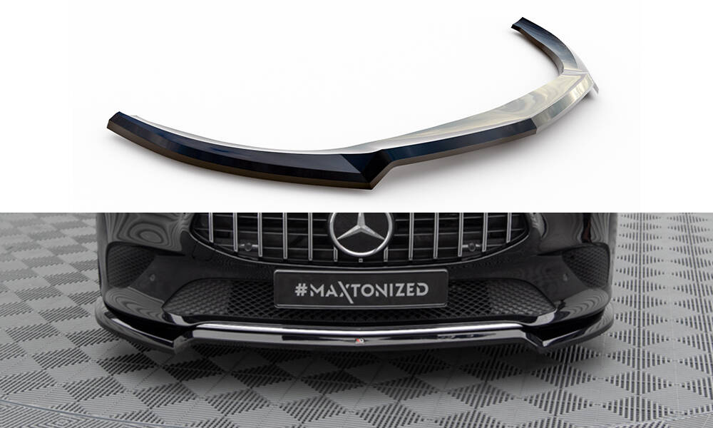 Frontspoiler Mercedes-Benz CLA (C118 / X118) 2019 - > | V.1 Glossy Black Edition – bilde 3