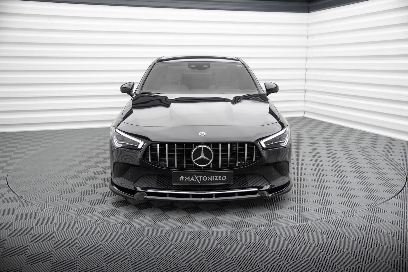 Frontspoiler Mercedes-Benz CLA (C118 / X118) 2019 - > | V.2 Glossy Black Edition – bilde 2