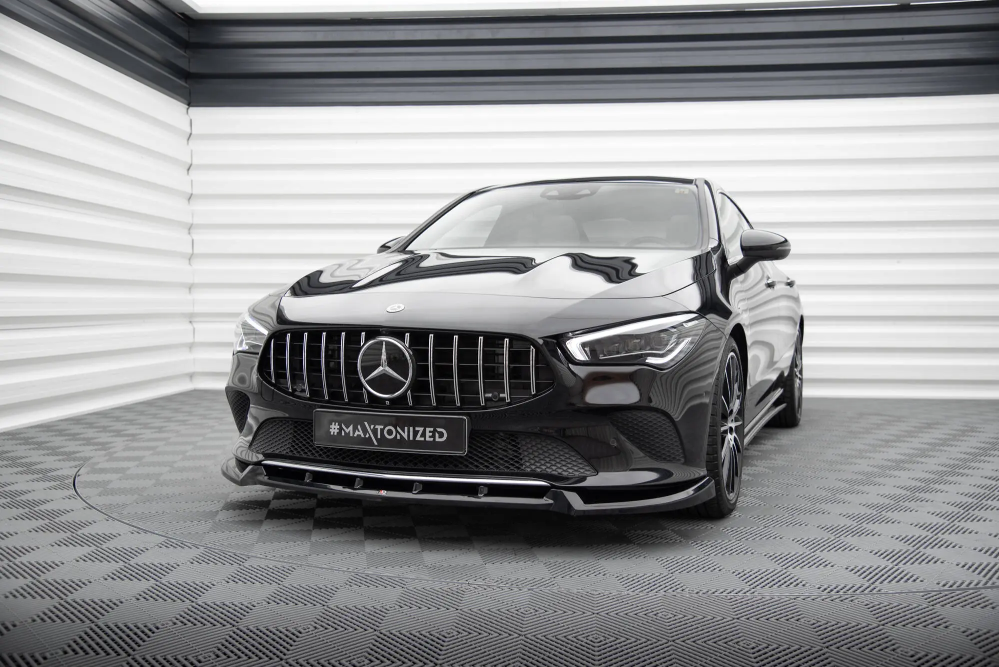 Frontspoiler Mercedes-Benz CLA (C118 / X118) 2019 - > | V.2 Glossy Black Edition – bilde 4