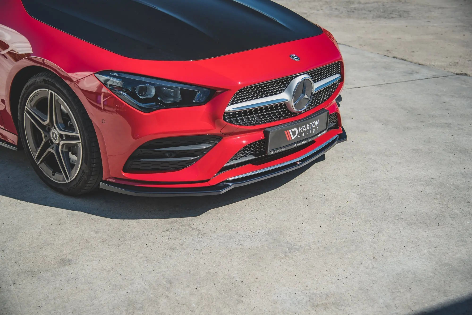 Frontspoiler Mercedes-Benz CLA (C118 / X118) AMG-Line / AMG A35 (C118 / X118) 2019-> | V.1 Glossy Black Edition – bilde 3