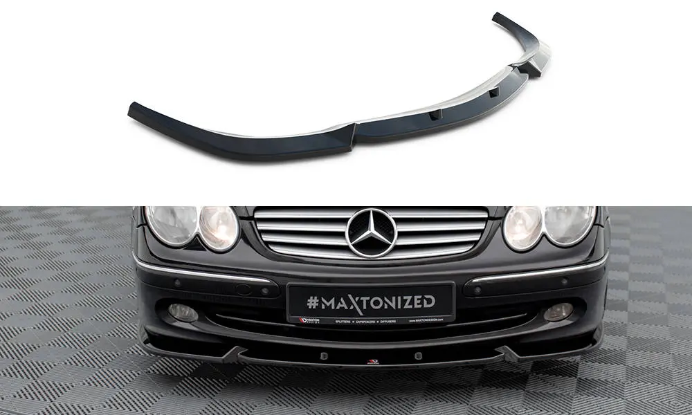 Frontspoiler Mercedes-Benz CLK (C209 / A209) 2002-2009 | V.2 Glossy Black Edition – bilde 3