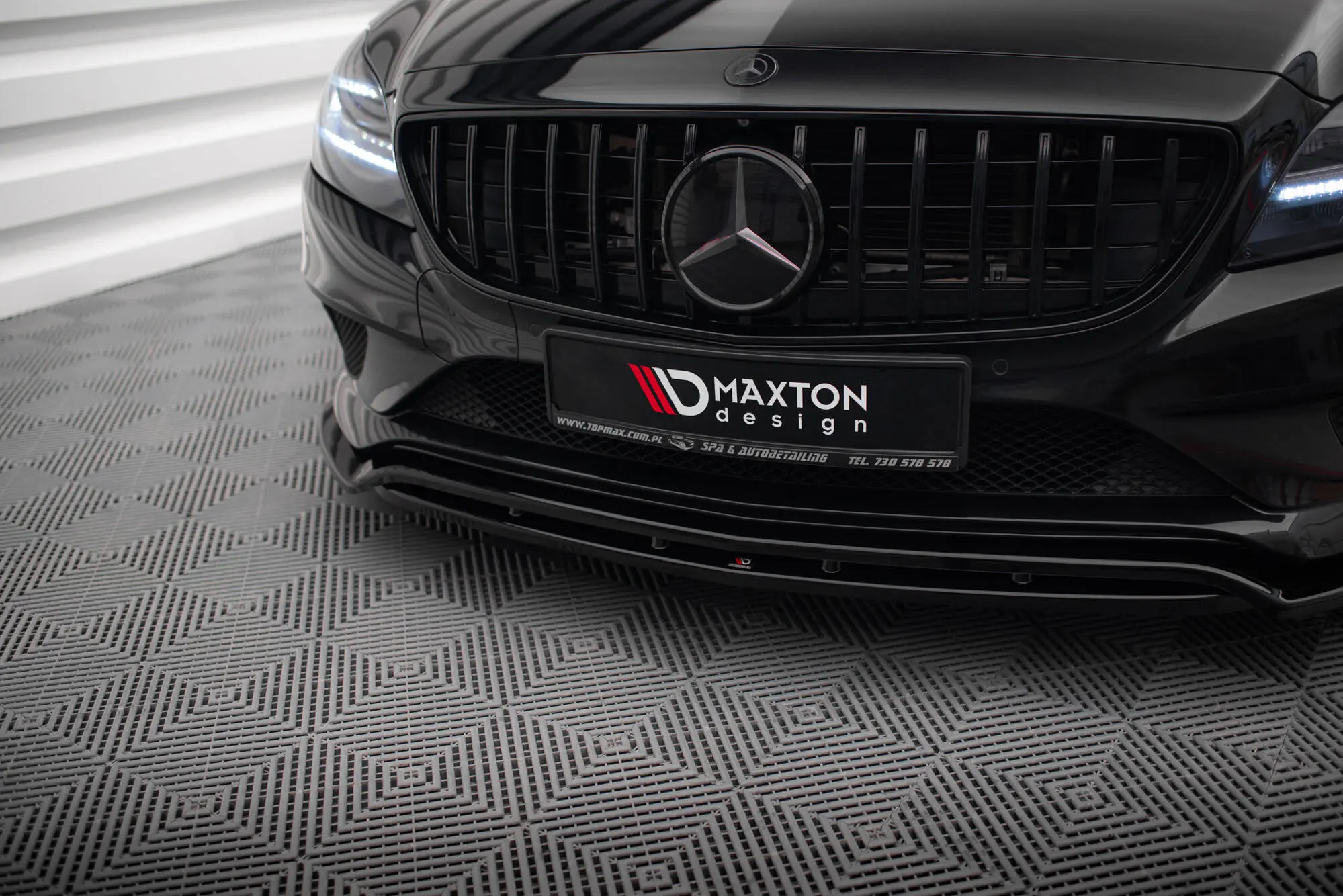 Frontspoiler Mercedes-Benz CLS (C218 / X218) AMG Line Facelift 2014 - 2018 | Glossy Black Edition