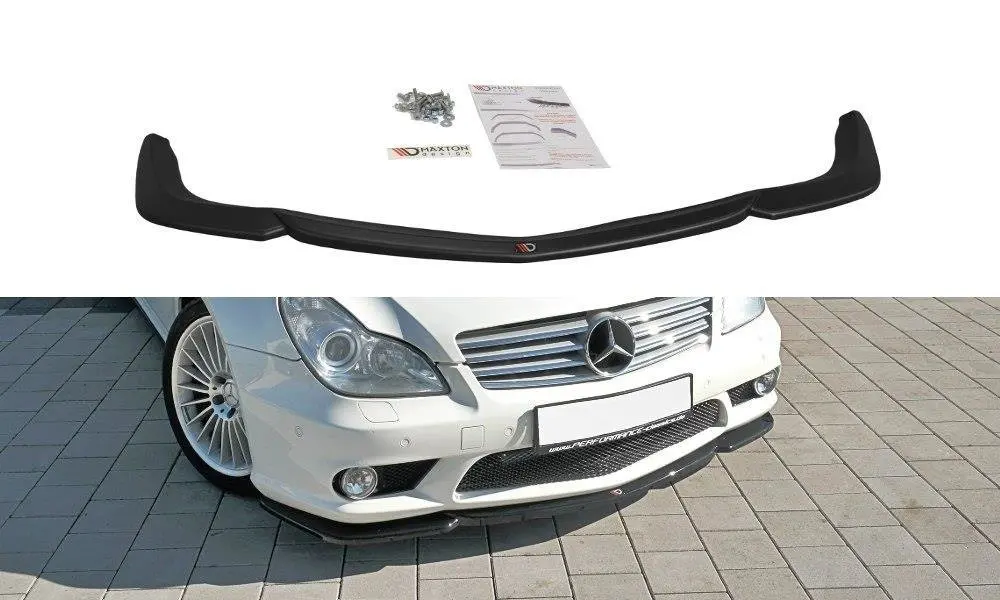 Frontspoiler Mercedes-Benz CLS (C219) 55 AMG 2004 - 2006 | V.1 Glossy Black Edition Image 2
