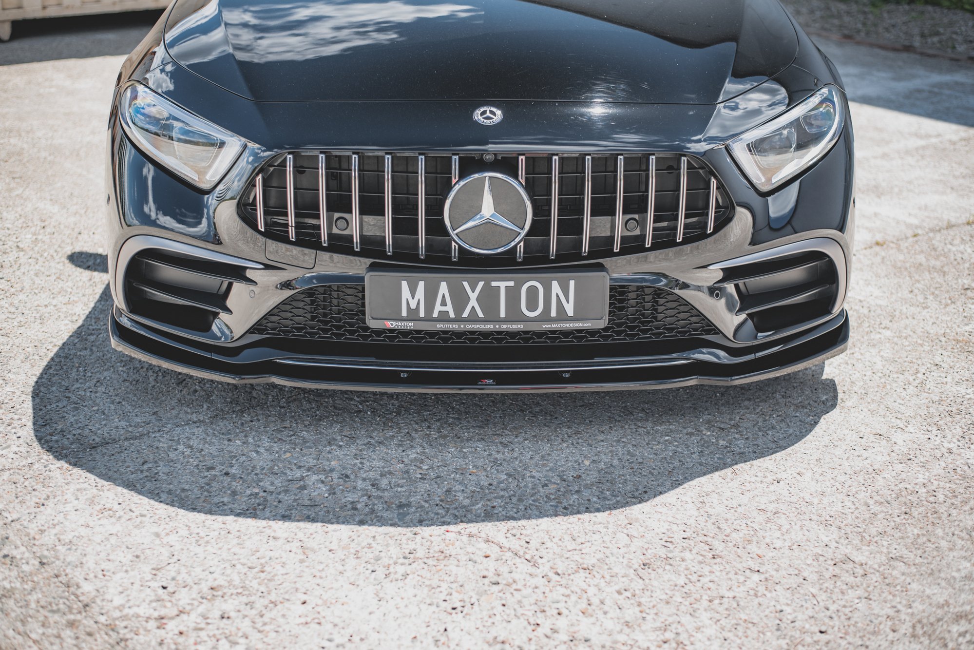 Frontspoiler Mercedes-Benz CLS (C257) / CLS (C257) AMG Line / CLS 53 AMG  2018 - 2021 | V.2 Glossy Black Edition