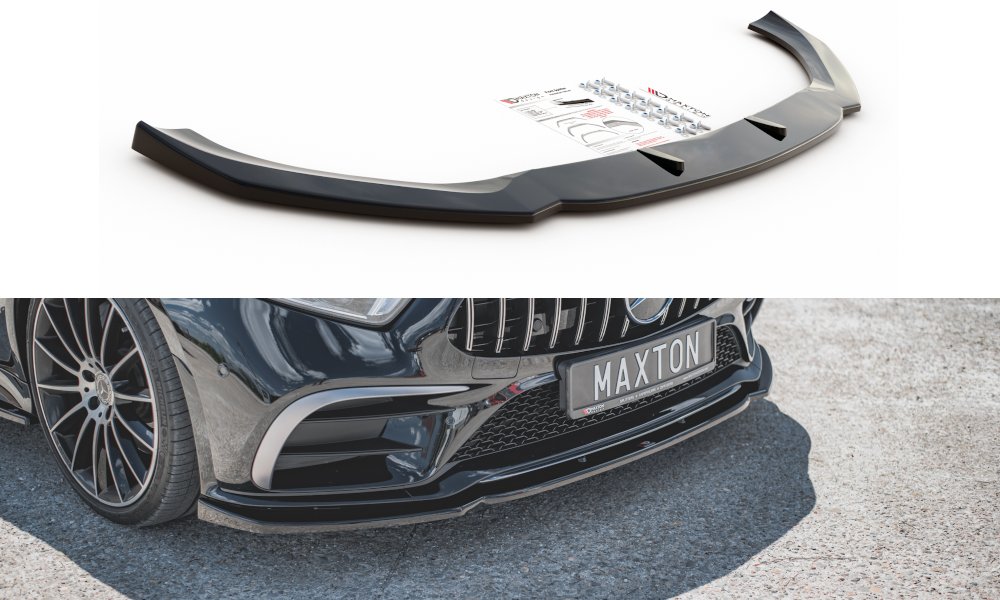 Frontspoiler Mercedes-Benz CLS (C257) / CLS (C257) AMG Line / CLS 53 AMG  2018 - 2021 | V.2 Glossy Black Edition – bilde 3