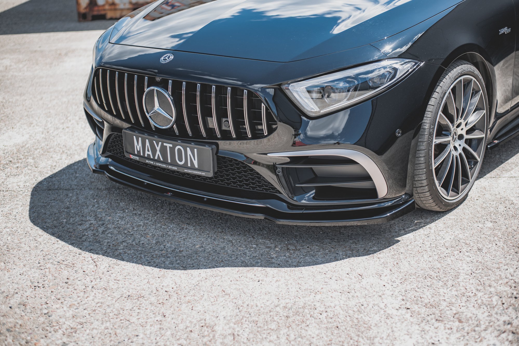 Frontspoiler Mercedes-Benz CLS (C257) / CLS (C257) AMG Line / CLS 53 AMG  2018 - 2021 | V.2 Glossy Black Edition – bilde 5