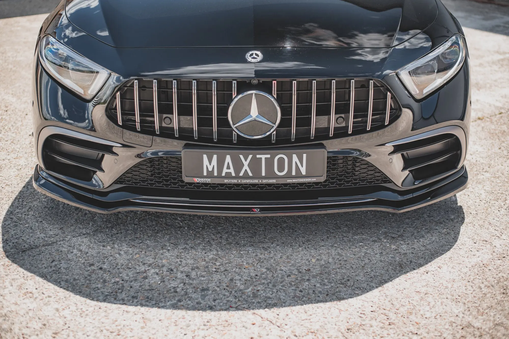 Frontspoiler Mercedes-Benz CLS (C257) / CLS (C257) AMG Line / CLS 53 AMG  2018 - 2021 | V.3 Glossy Black Edition