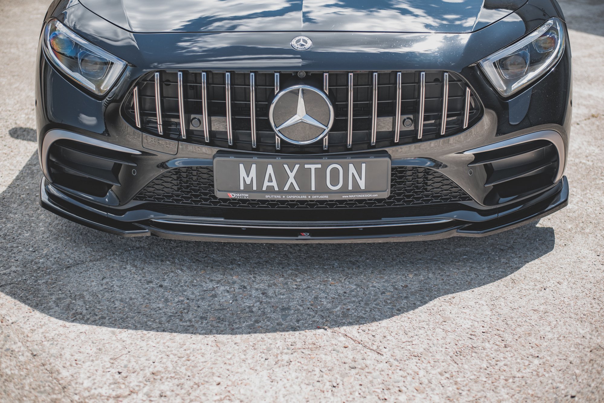 Frontspoiler Mercedes-Benz CLS III (C257) AMG-Line / Mercedes-Benz CLS 53 AMG (C257) 2018-2021 | V.1 Glossy Black Edition
