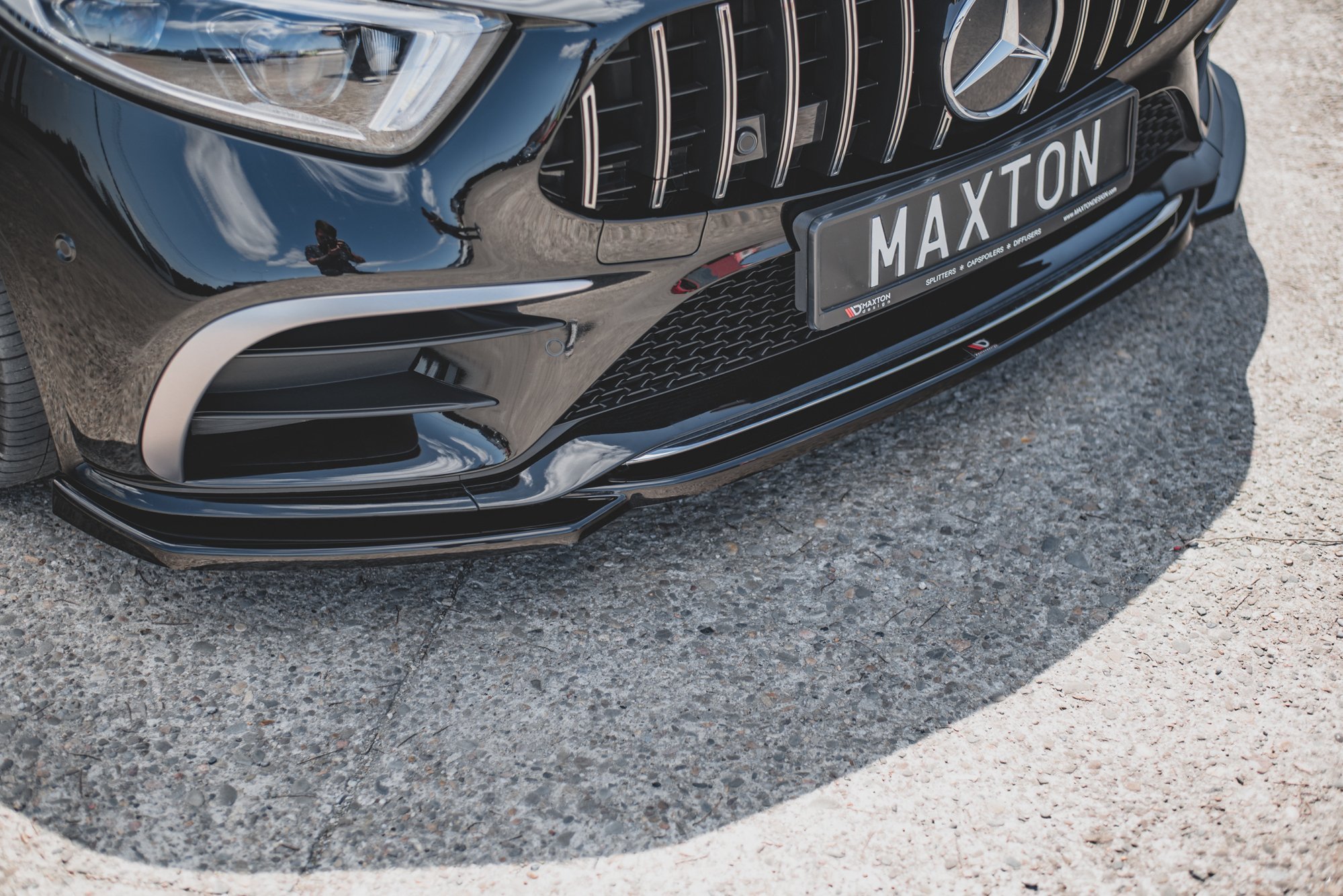 Frontspoiler Mercedes-Benz CLS III (C257) AMG-Line / Mercedes-Benz CLS 53 AMG (C257) 2018-2021 | V.1 Glossy Black Edition – bilde 2