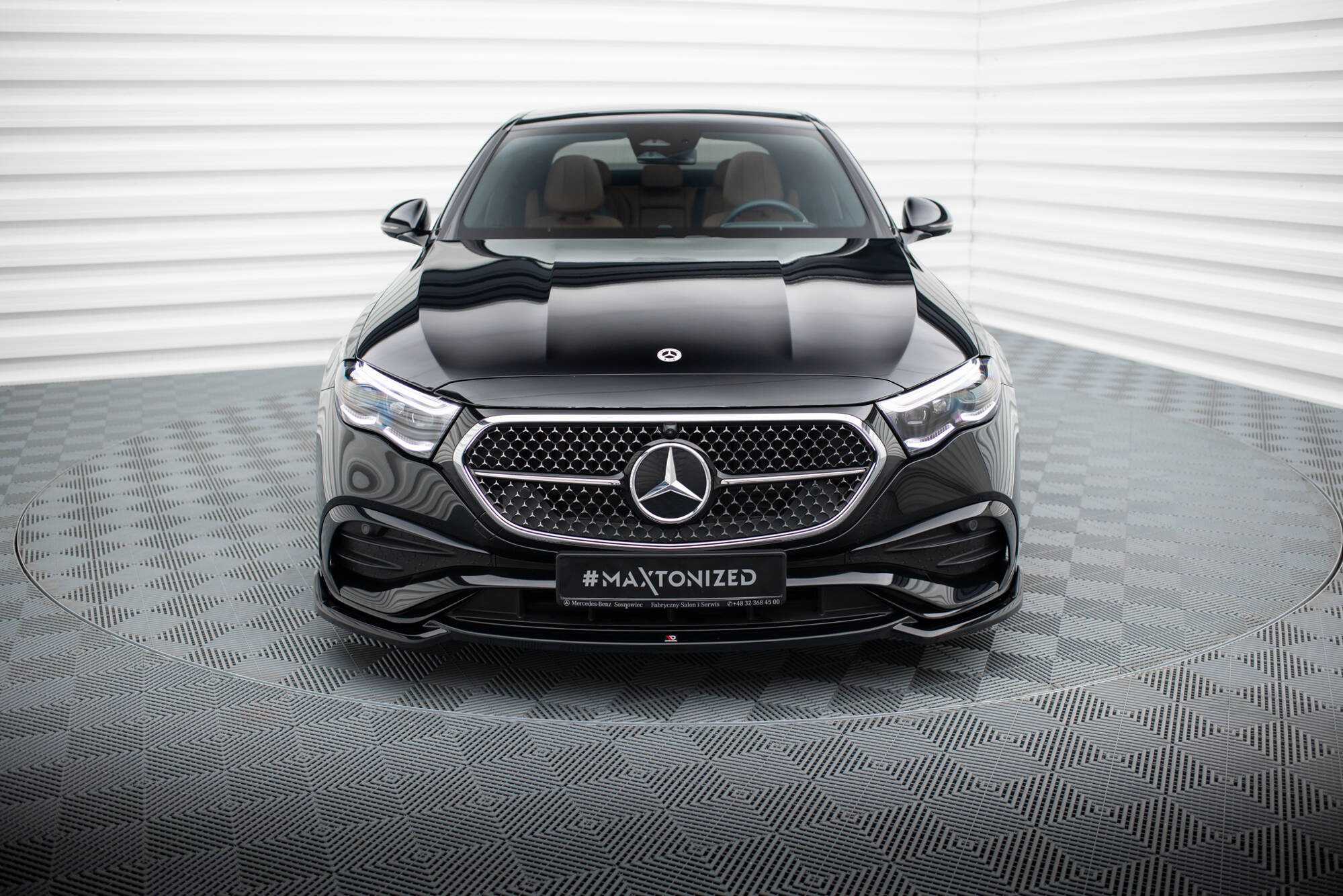 Frontspoiler Mercedes-Benz E AMG-Line W214 2023 ->  | Sport Glossy Black Edition V1 – bilde 2