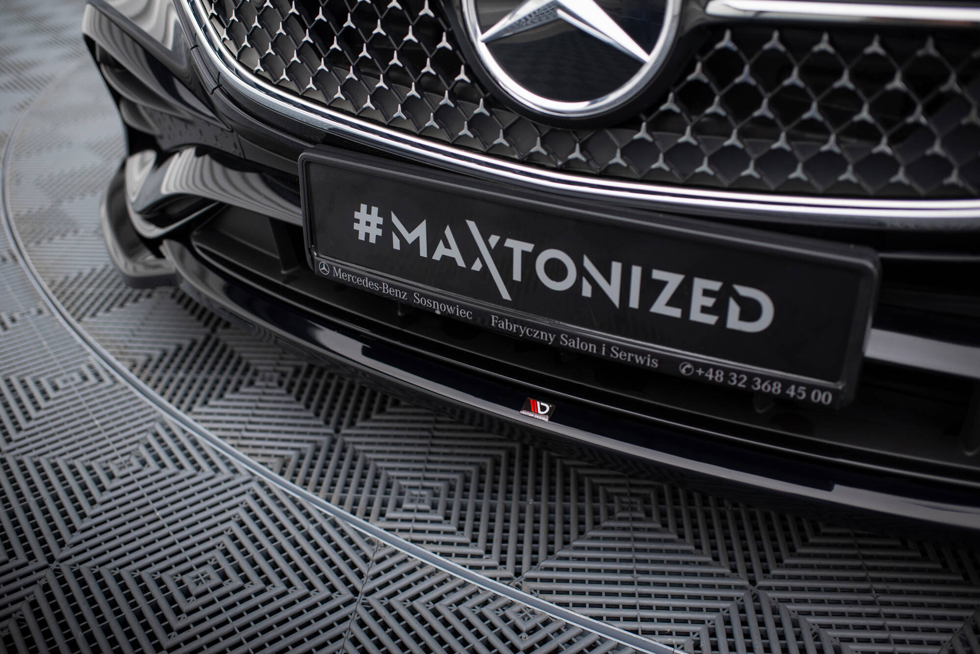 Frontspoiler Mercedes-Benz E AMG-Line W214 2023 ->  | Sport Glossy Black Edition V1 – bilde 3