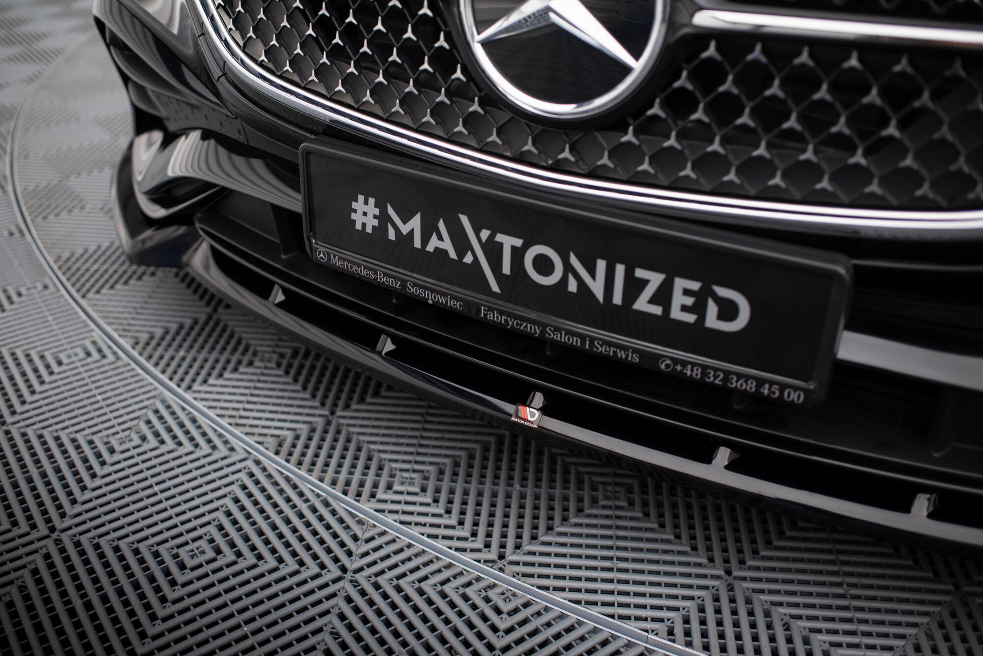 Frontspoiler Mercedes-Benz E AMG-Line W214 2023 ->  | Sport Glossy Black Edition V2 – bilde 3