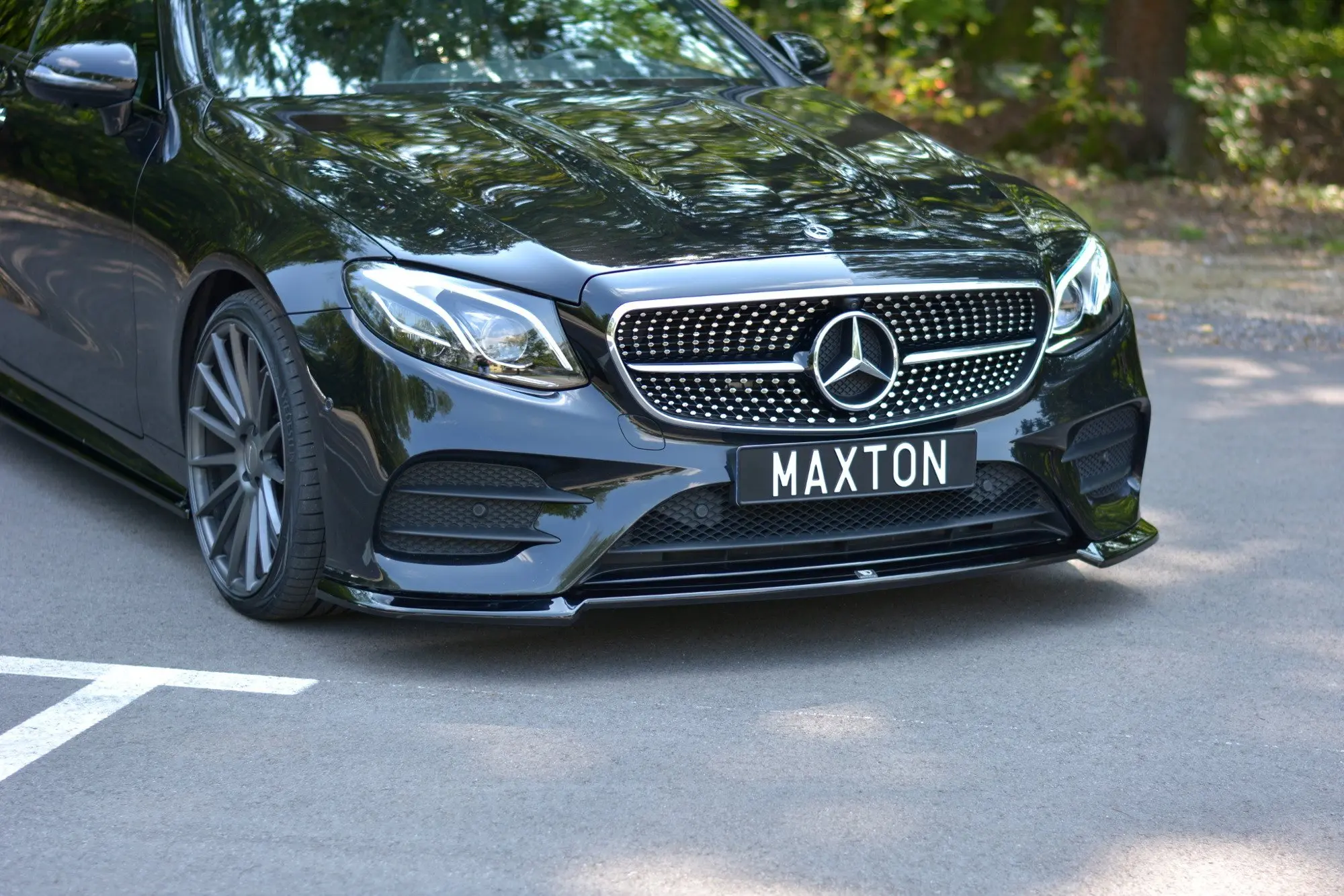 Frontspoiler Mercedes-Benz E Coupe III (C238) AMG-Line 2017 - 2020 | V.2 Glossy Black Edition