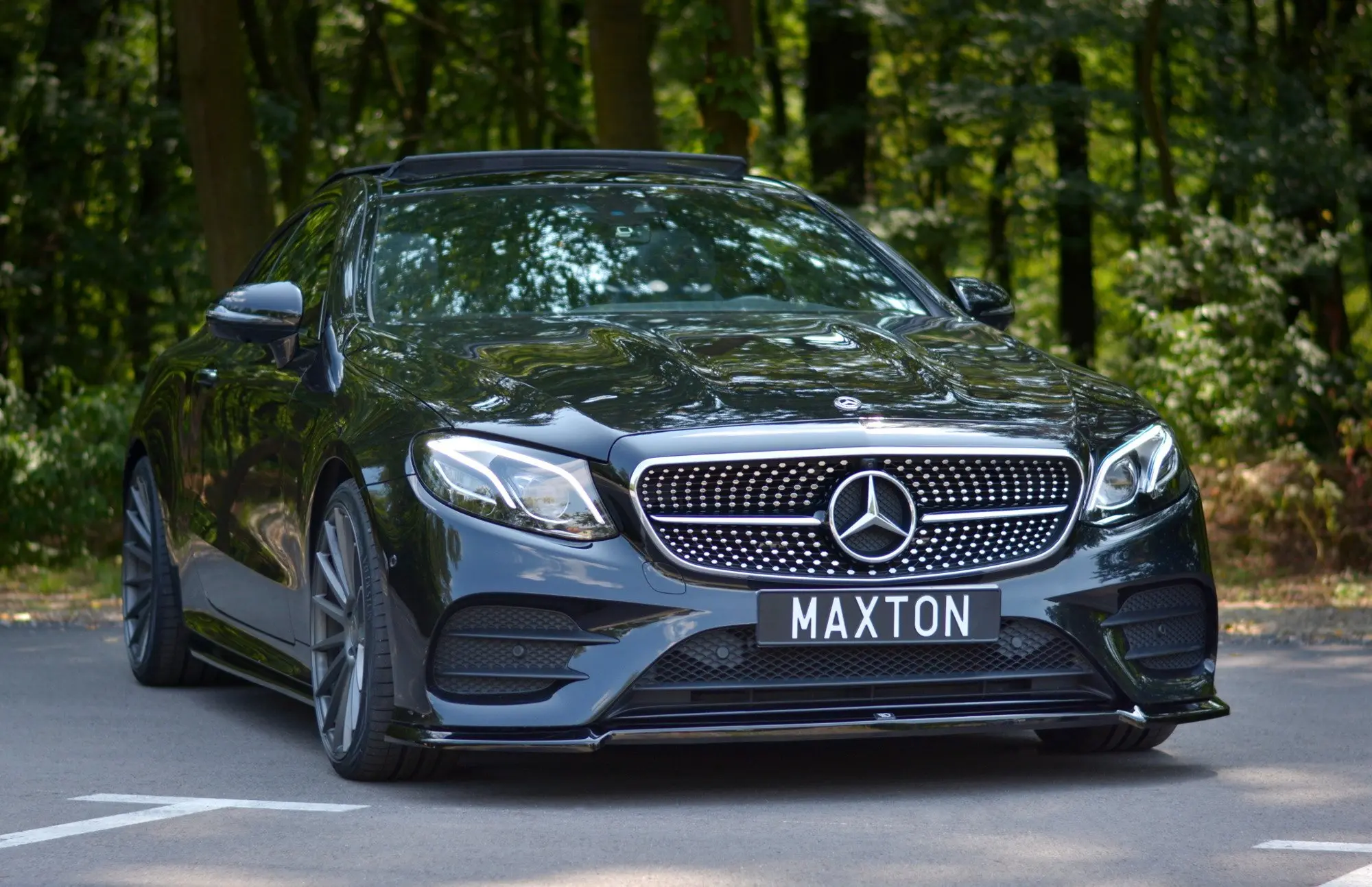 Frontspoiler Mercedes-Benz E Coupe III (C238) AMG-Line 2017 - 2020 | V.2 Glossy Black Edition – bilde 4