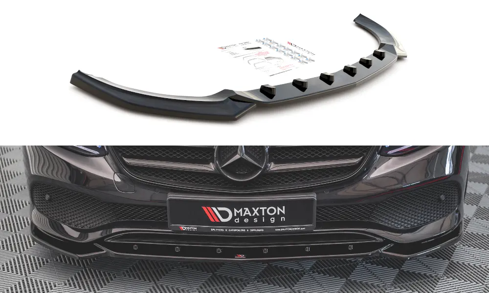 Frontspoiler Mercedes-Benz E (W213 / S213) 2016-2020 | Glossy Black Edition – bilde 2