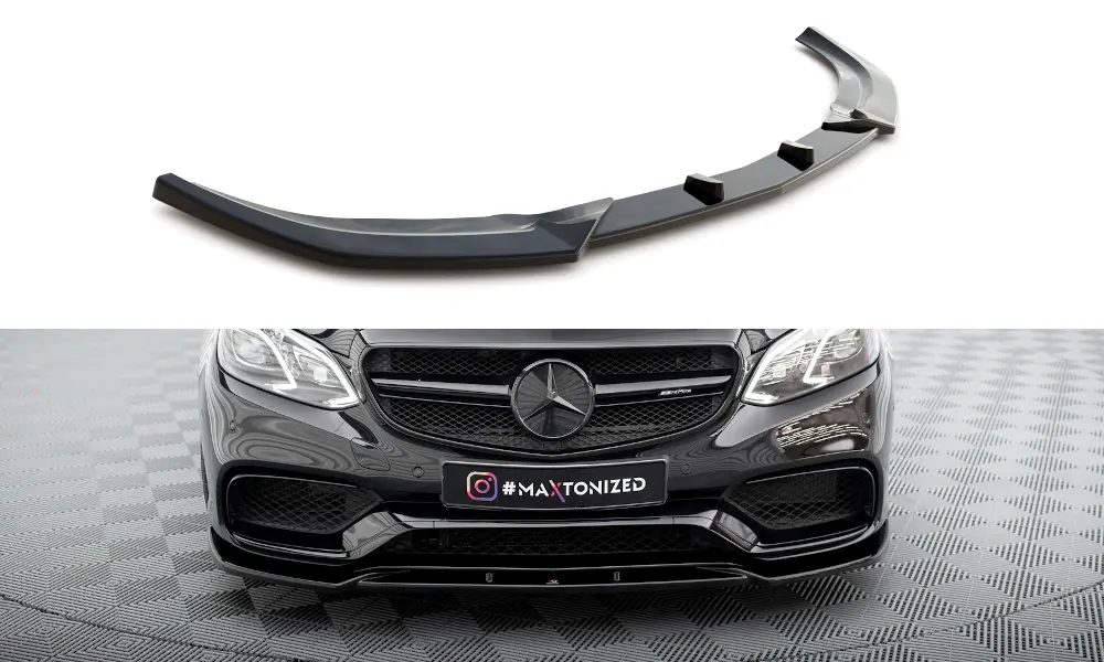 Frontspoiler Mercedes-Benz E63 AMG (W212) Facelift 2012-2016  | Glossy Black Edition – bilde 2