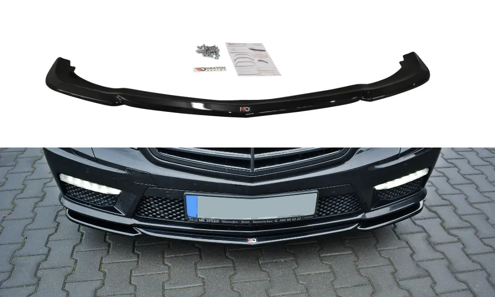 Frontspoiler Mercedes-Benz E63 AMG (W212 / S212) 2009 - 2012 | V.1 Glossy Black Edition
