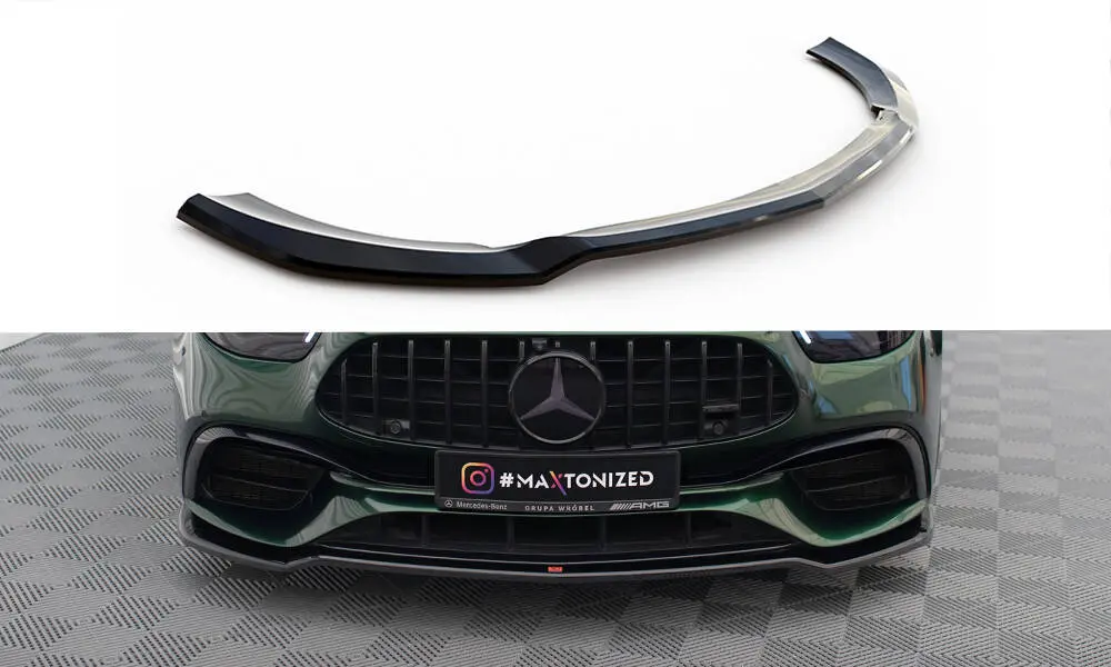 Frontspoiler Mercedes-Benz E63 AMG (W213) facelift 2020 - 2023 | V.1 Glossy Black Edition – bilde 2