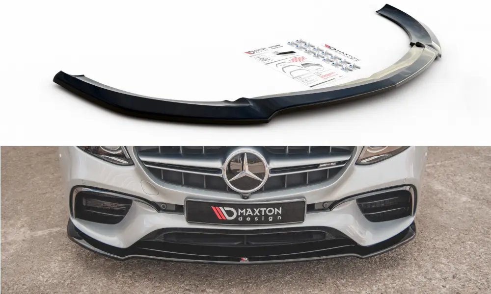 Frontspoiler Mercedes-Benz E63 AMG (W213 / S213) 2016-2020 | V.1 Glossy Black Edition – bilde 2