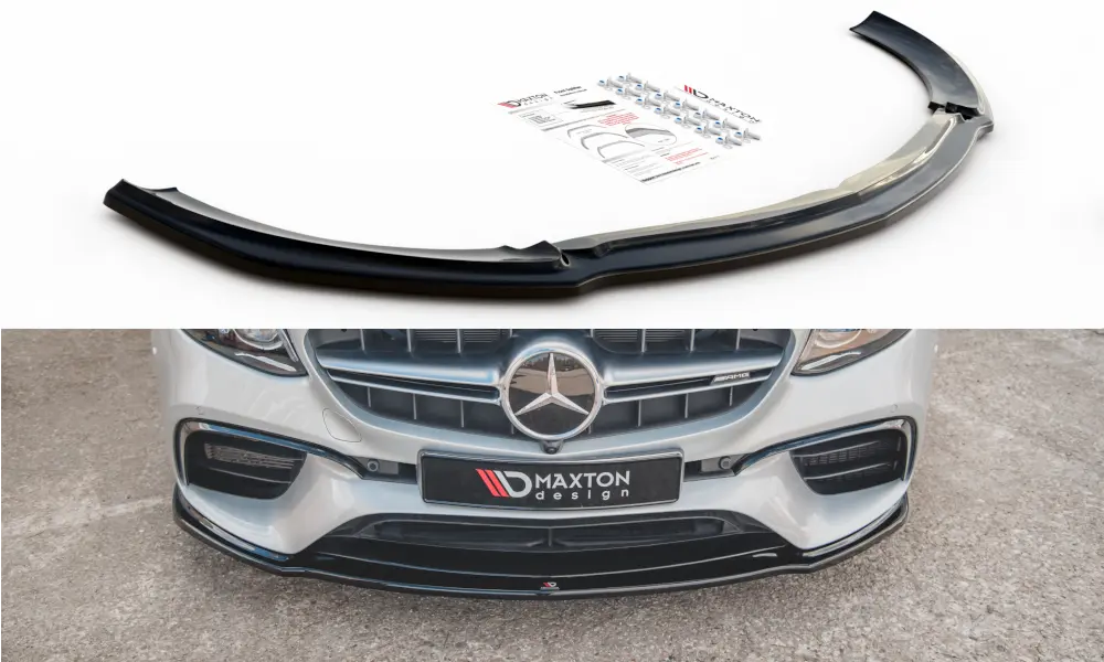 Frontspoiler Mercedes-Benz E63 AMG (W213 / S213) 2016-2020 | V.2 Glossy Black Edition – bilde 2