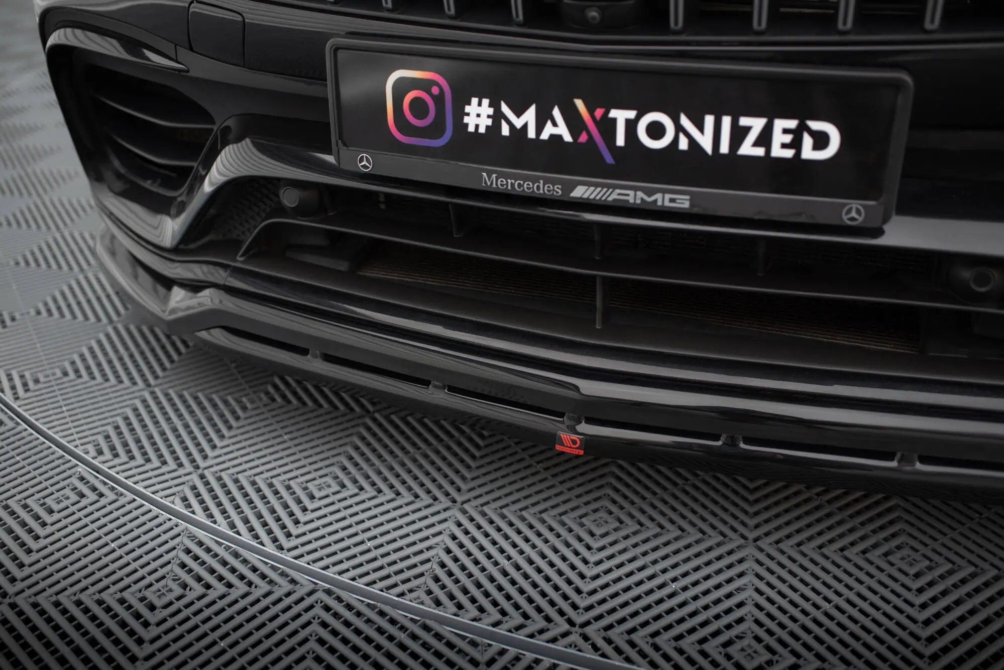 Frontspoiler Mercedes-Benz GLC 63 AMG (X253) 2015 - 2022 / Mercedes-Benz GLC Coupe 63 AMG (C253) 2016 - 2023 | Glossy Black Edition