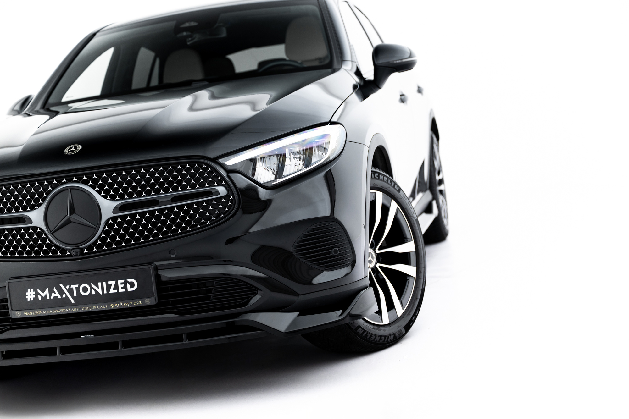 Frontspoiler Mercedes-Benz GLC (C254) 2022 -> | Glossy Black Edition – bilde 3