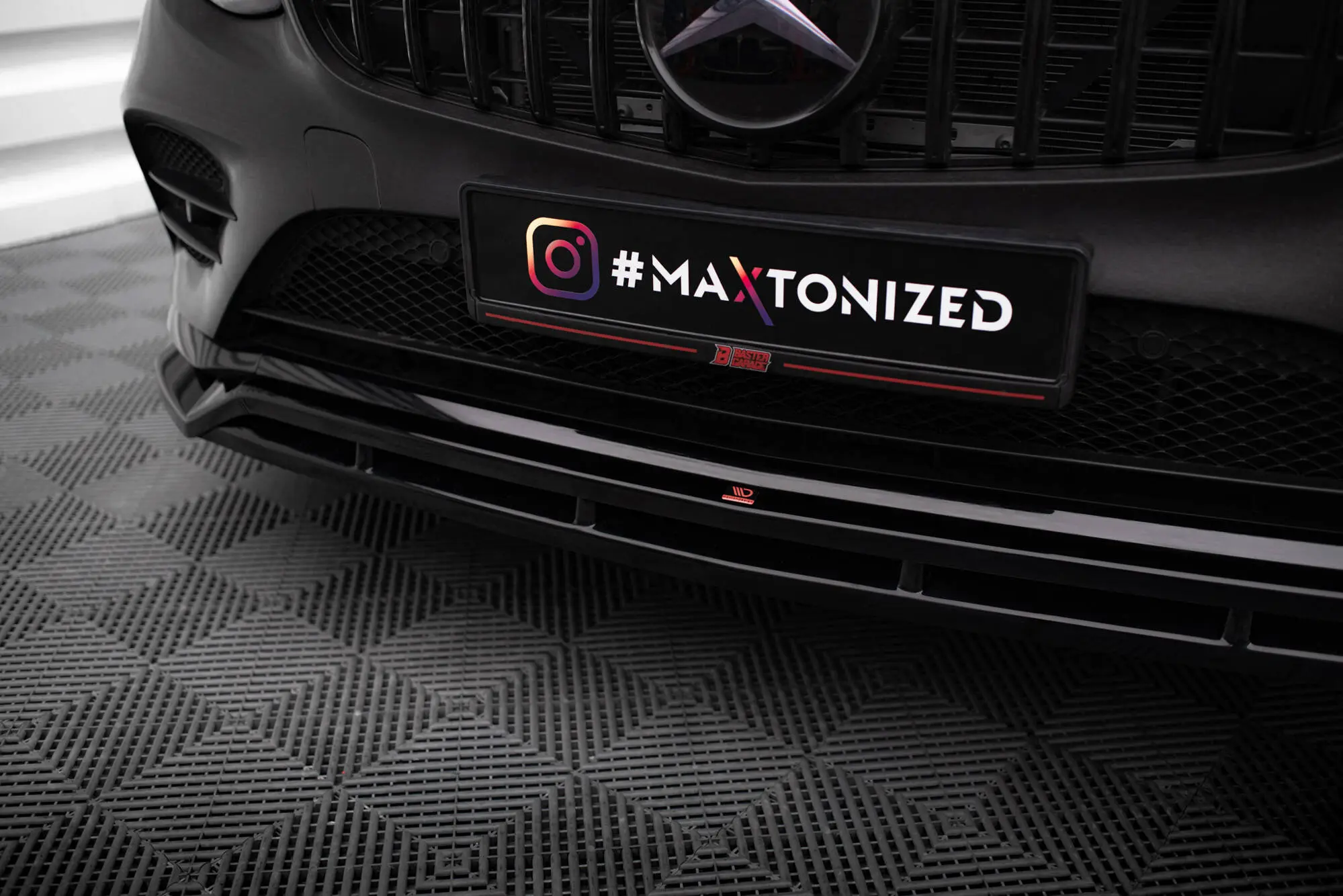Frontspoiler Mercedes-Benz GLC Coupe (C253) 2016 - 2019 | Glossy Black Edition