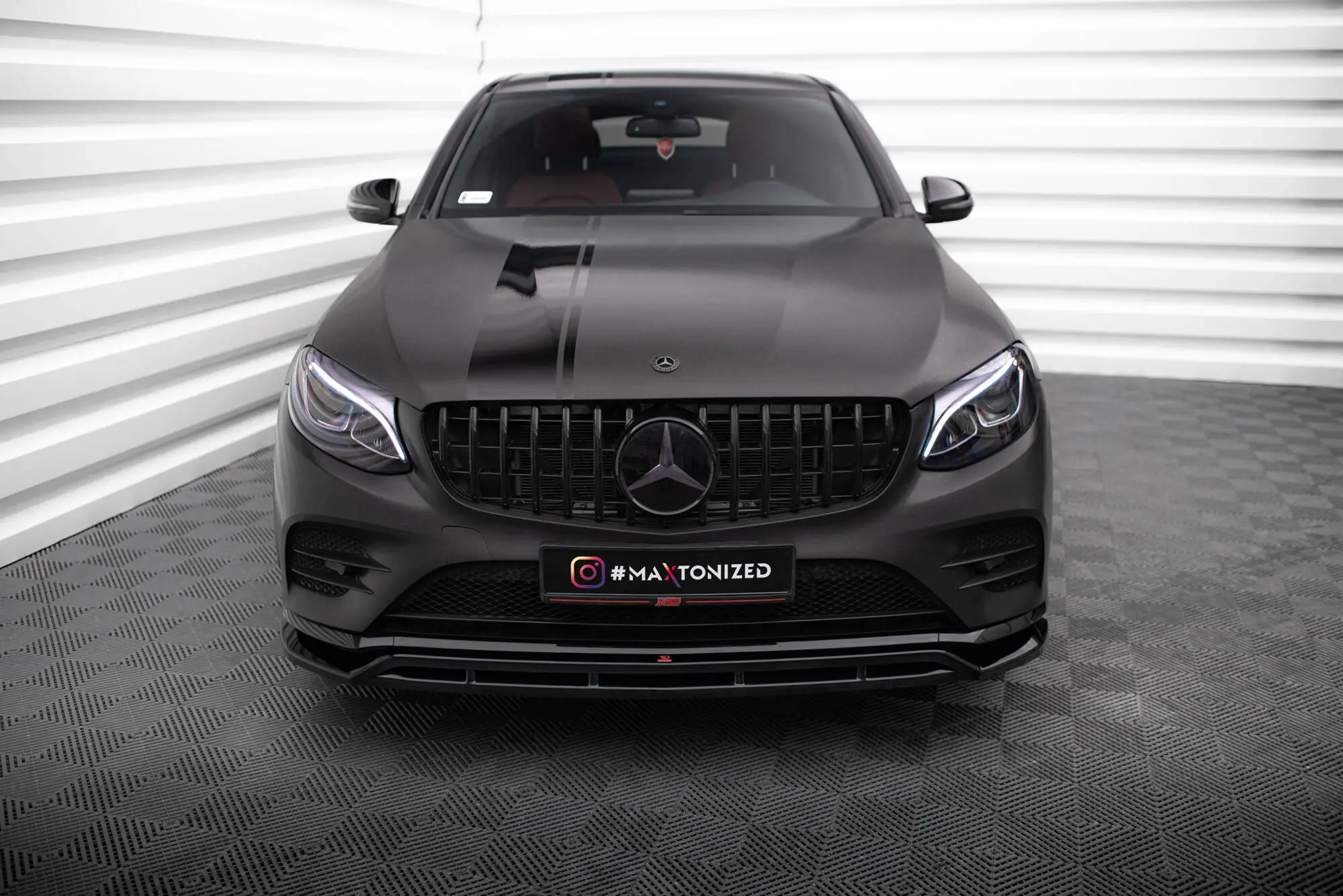 Frontspoiler Mercedes-Benz GLC Coupe (C253) 2016 - 2019 | Glossy Black Edition – bilde 3