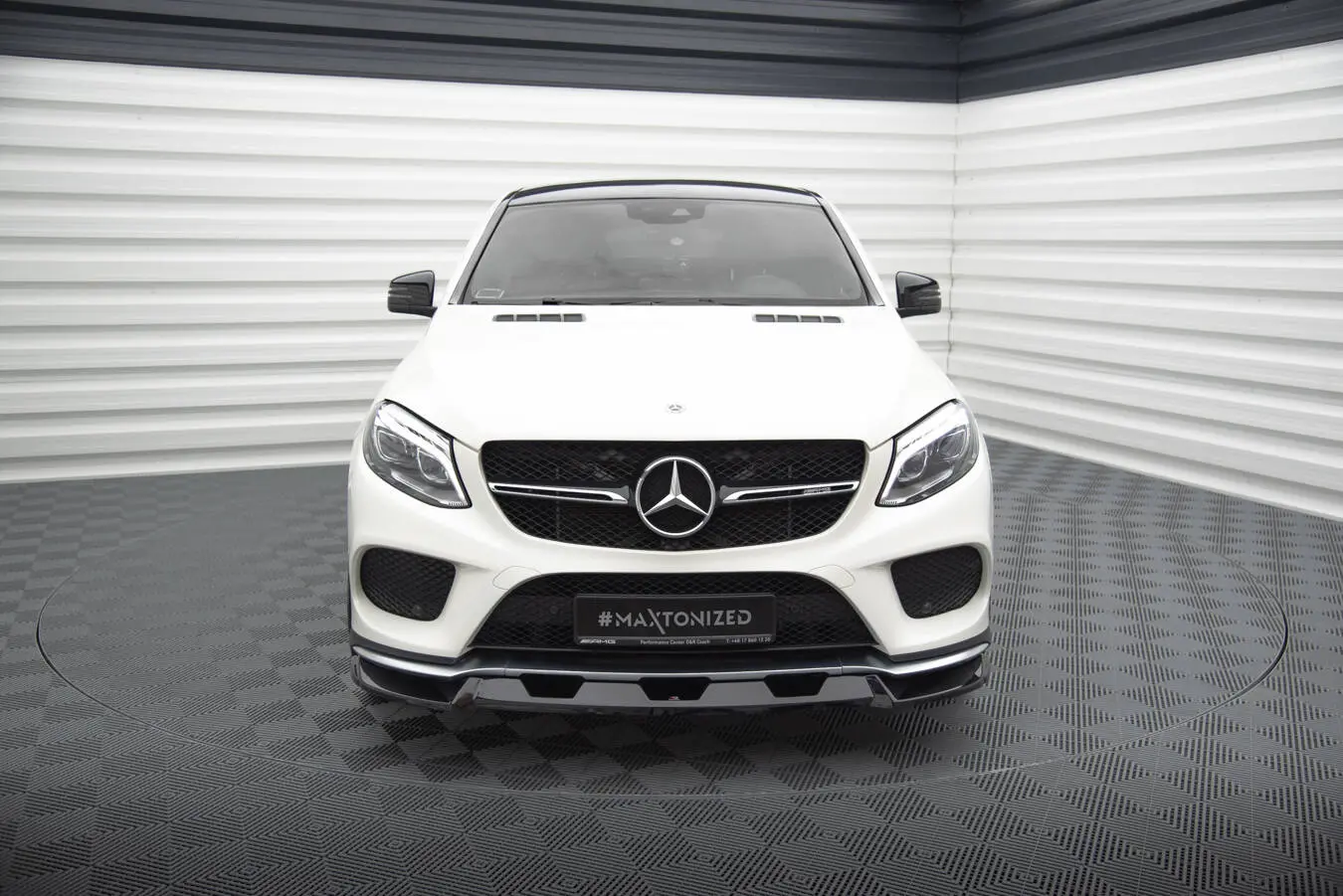 Frontspoiler Mercedes-Benz GLE Coupe 43 AMG (C292) 2015 -2019 / Mercedes-Benz GLE Coupe (C292) AMG-Line 2015 - 2019 | V.1 Glossy Black Edition – bilde 3