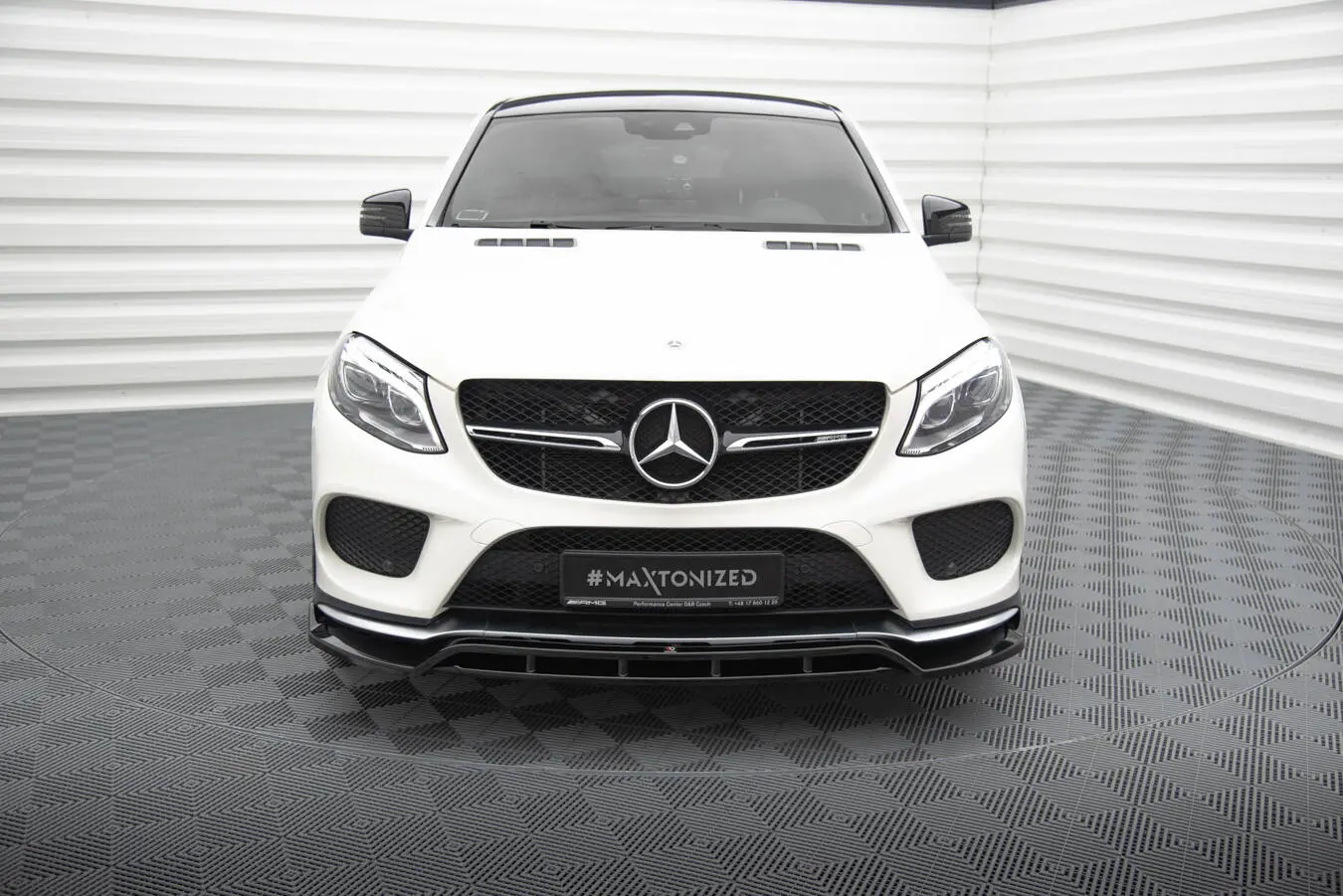 Frontspoiler Mercedes-Benz GLE Coupe 43 AMG (C292) 2015 -2019 / Mercedes-Benz GLE Coupe (C292) AMG-Line 2015 - 2019 | V.2 Glossy Black Edition – bilde 2