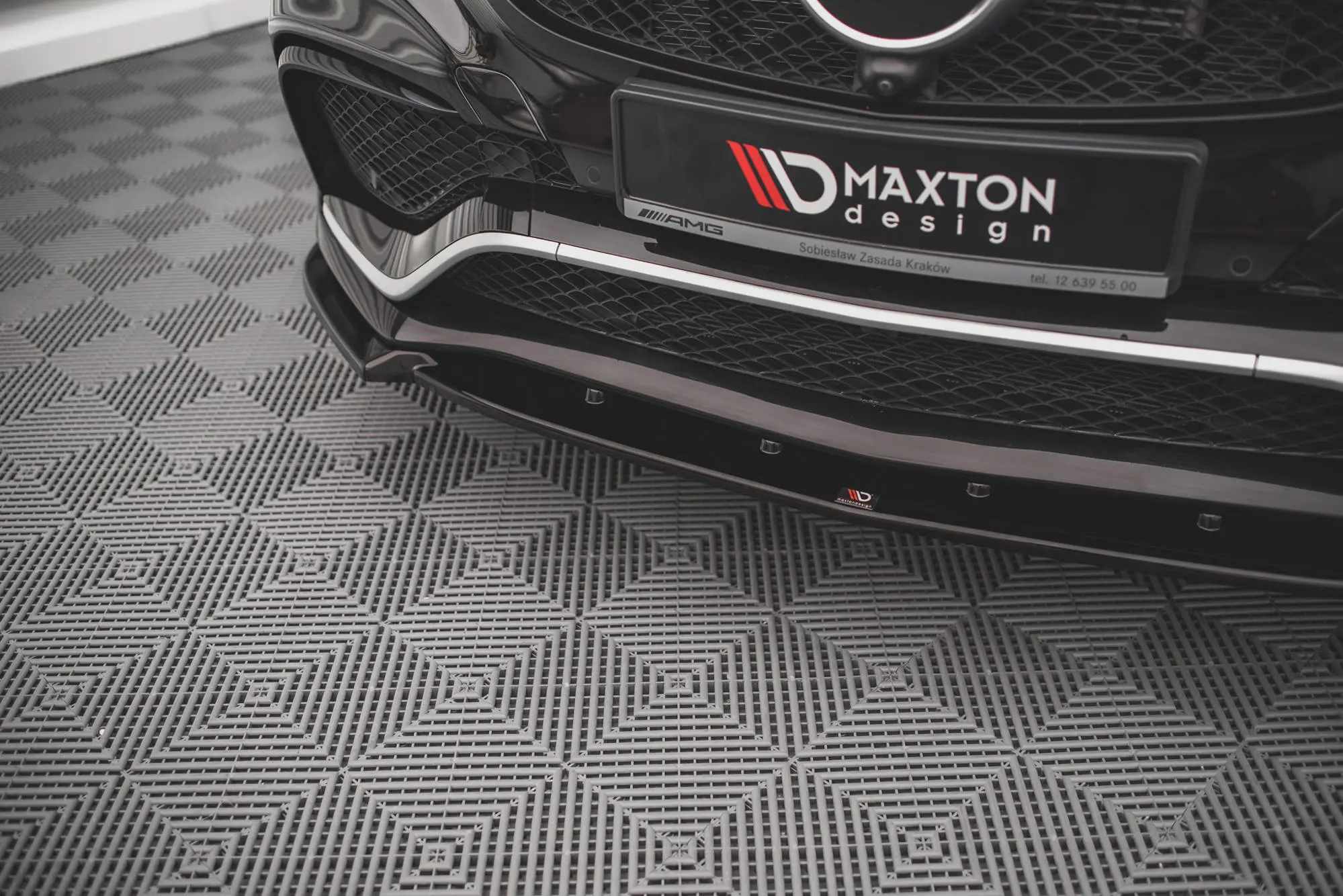 Frontspoiler Mercedes-Benz GLE Coupe I 63 AMG (C292) 2015-2019 | V.1 Glossy Black Edition – bilde 3