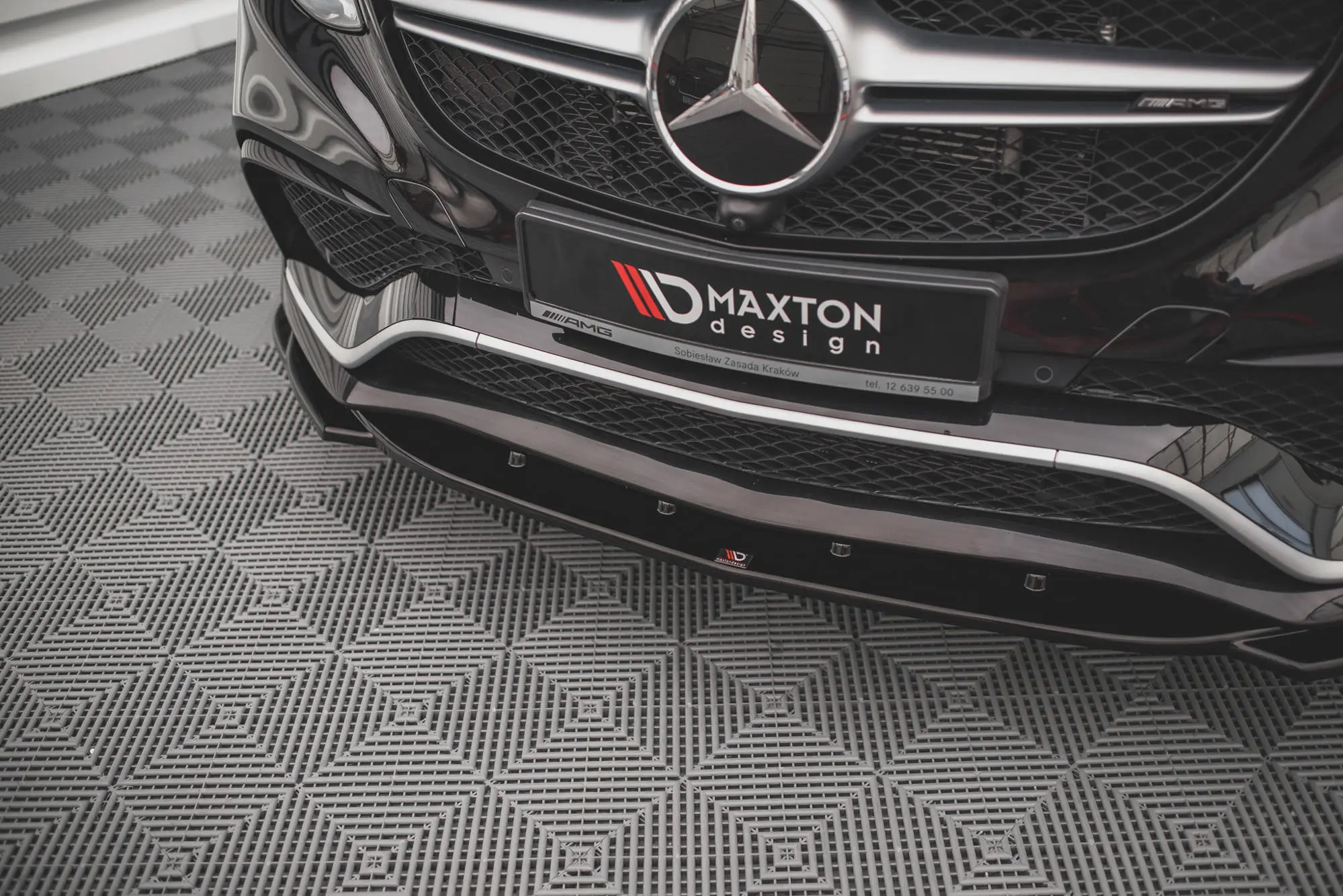 Frontspoiler Mercedes-Benz GLE Coupe I 63 AMG (C292) 2015-2019 | V.2 Glossy Black Edition