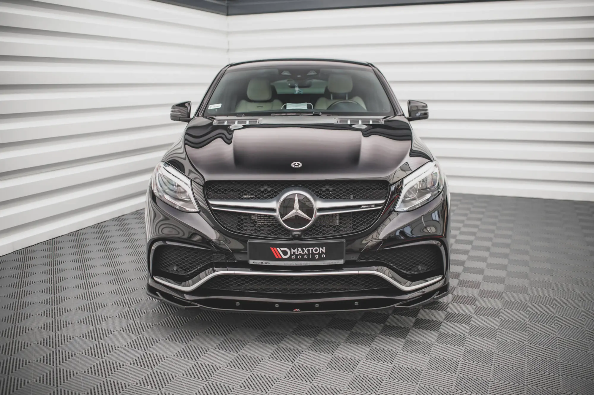 Frontspoiler Mercedes-Benz GLE Coupe I 63 AMG (C292) 2015-2019 | V.2 Glossy Black Edition – bilde 3