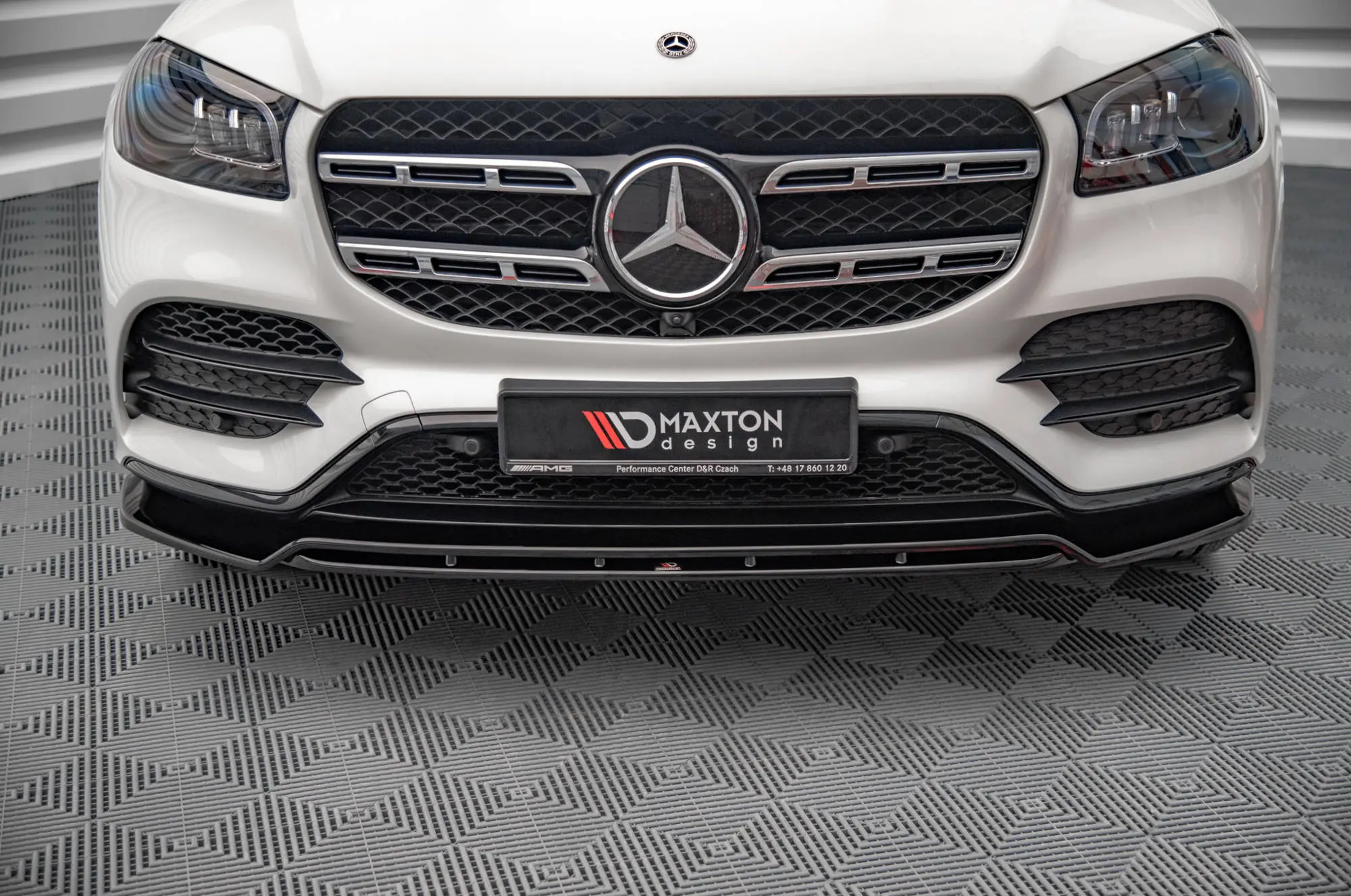 Frontspoiler Mercedes-Benz GLS (X167) AMG-Line 2019 - 2023 | Glossy Black Edition