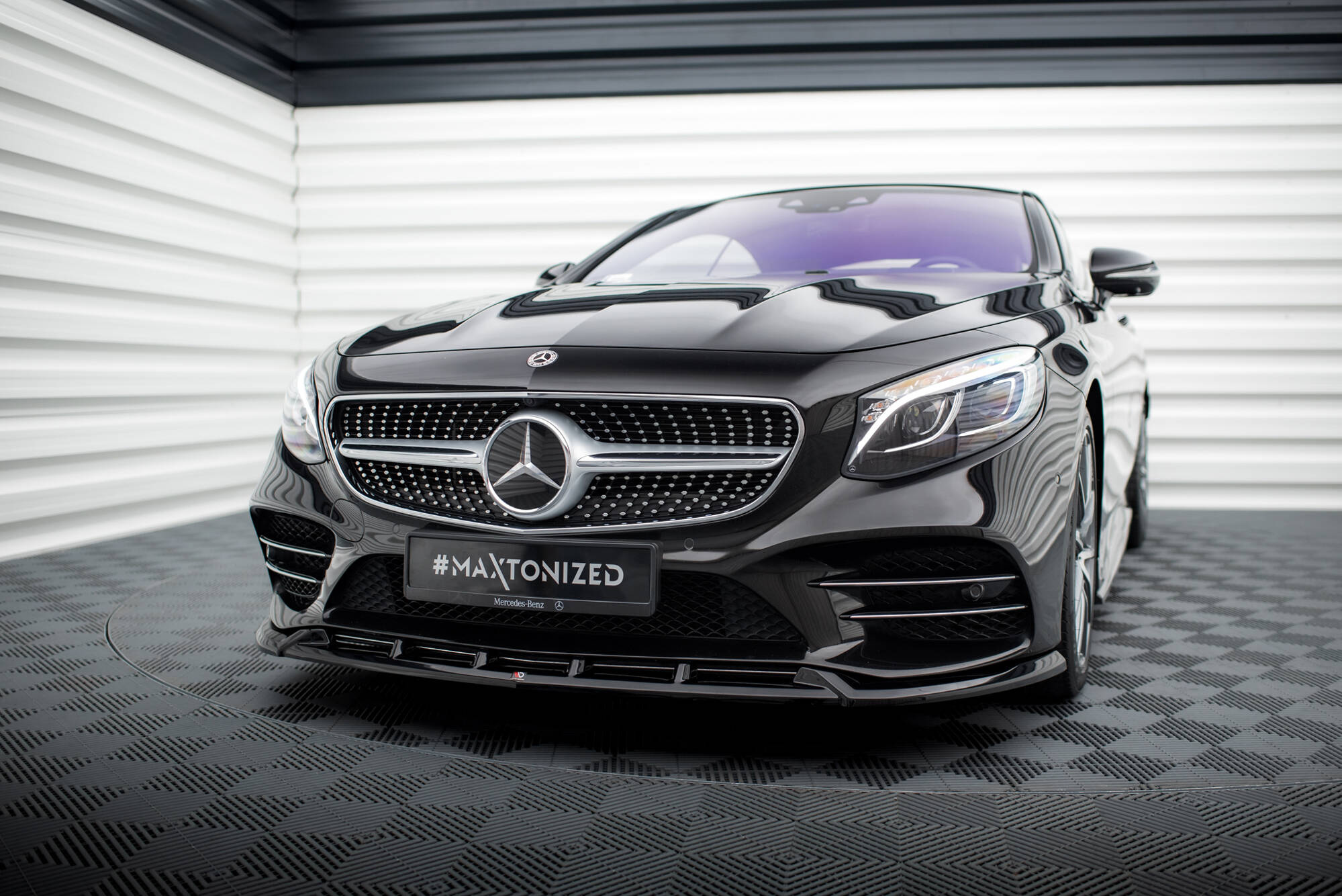 Frontspoiler Mercedes-Benz S Coupe AMG (C217) Facelift 2017 - 2020 | Sport Glossy Black Edition V2