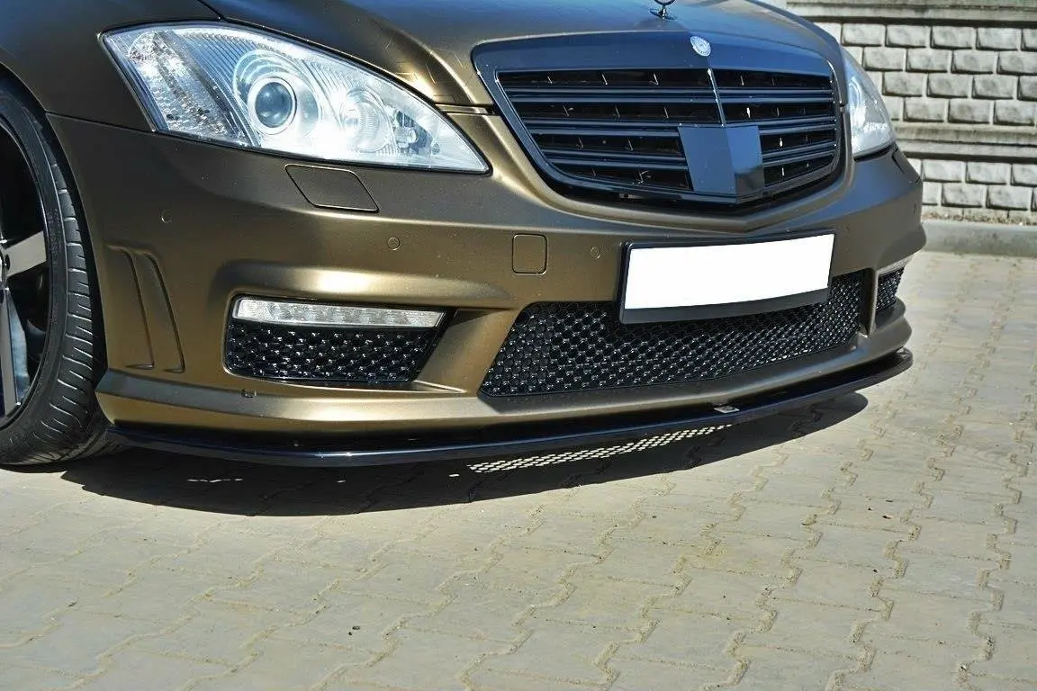 Frontspoiler Mercedes-Benz S (W221) AMG facelift 2009 - 2013 | Glossy Black Edition