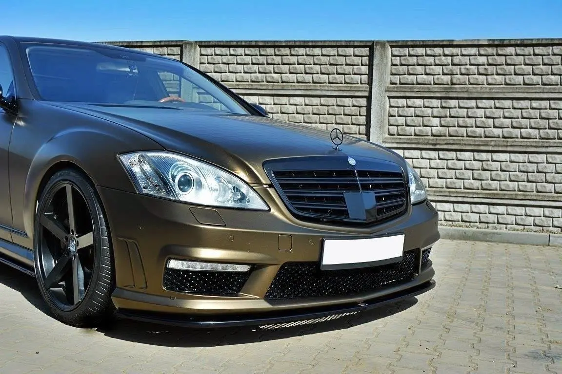 Frontspoiler Mercedes-Benz S (W221) AMG facelift 2009 - 2013 | Glossy Black Edition – bilde 2