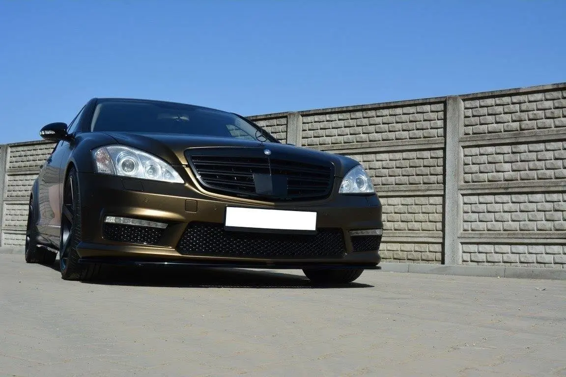 Frontspoiler Mercedes-Benz S (W221) AMG facelift 2009 - 2013 | Glossy Black Edition – bilde 3