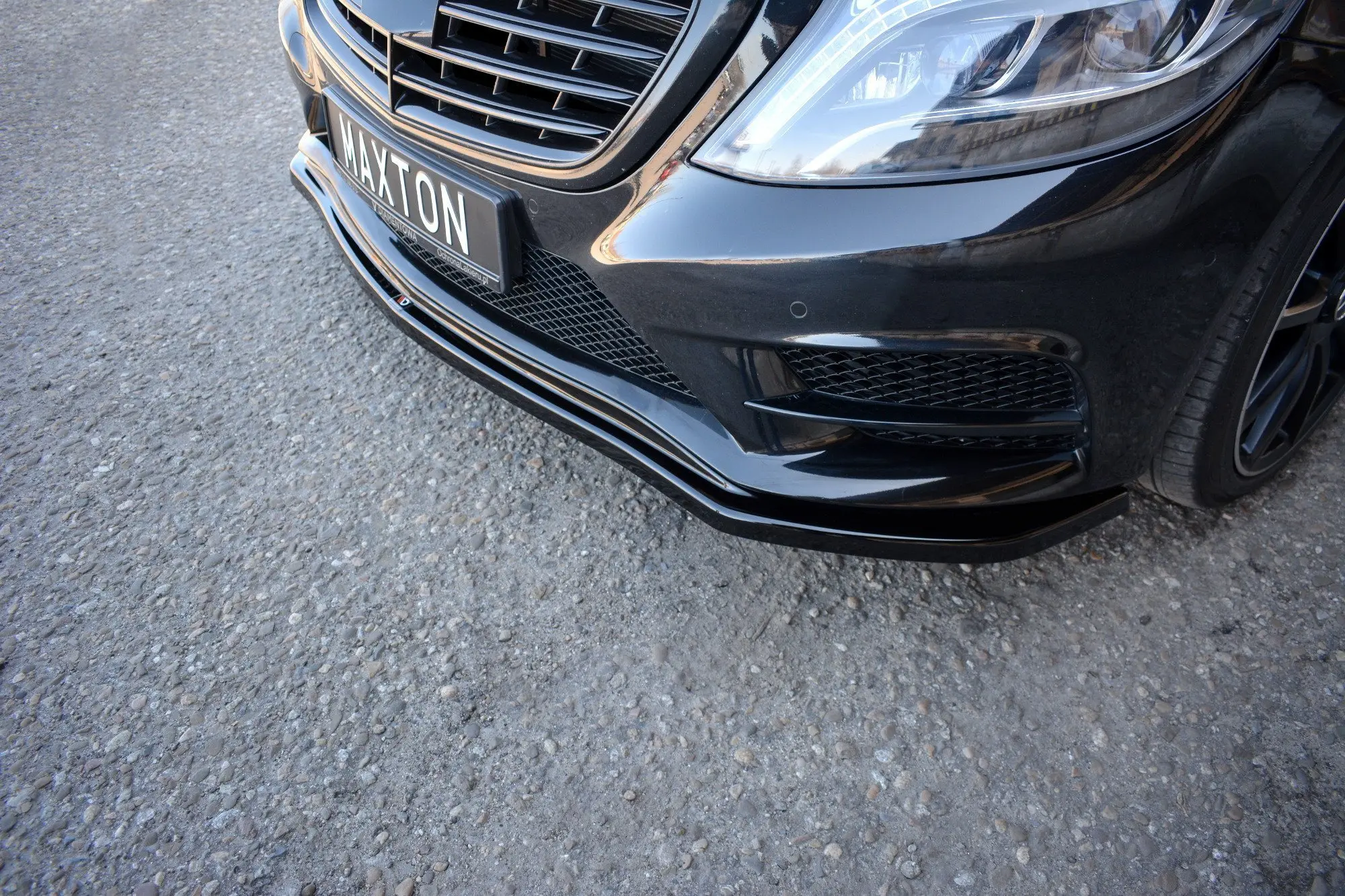 Frontspoiler Mercedes-Benz S (W222) AMG-Line 2013 - 2017 | V.1 Glossy Black Edition