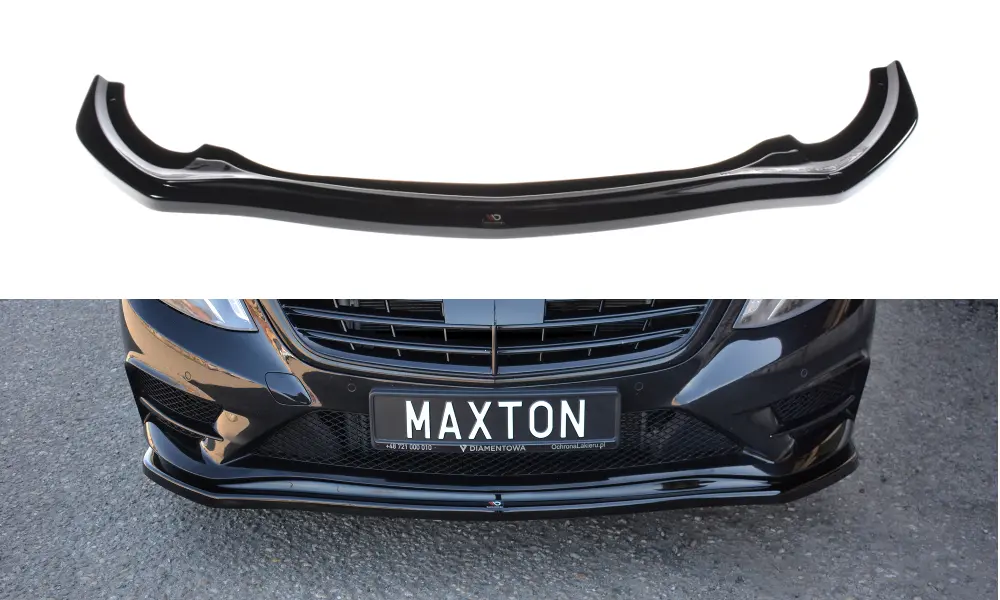 Frontspoiler Mercedes-Benz S (W222) AMG-Line 2013 - 2017 | V.1 Glossy Black Edition – bilde 2