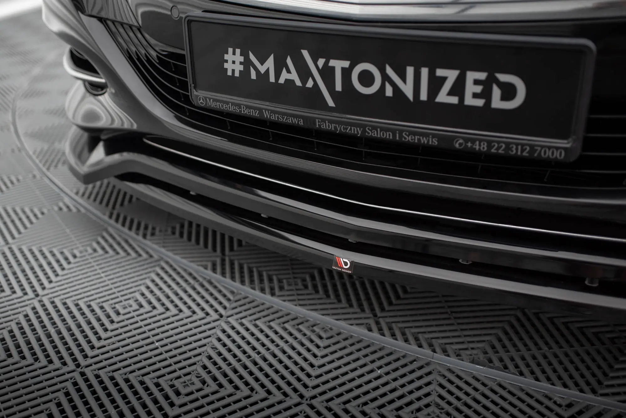 Frontspoiler Mercedes-Benz S (W222) pre-facelift 2013 - 2017 | Glossy Black Edition