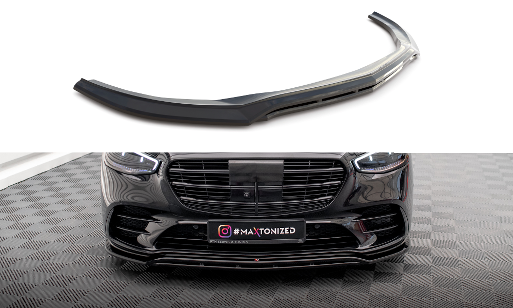 Frontspoiler Mercedes-Benz S (W223 / V223) AMG-Line | Glossy Black Edition – bilde 2