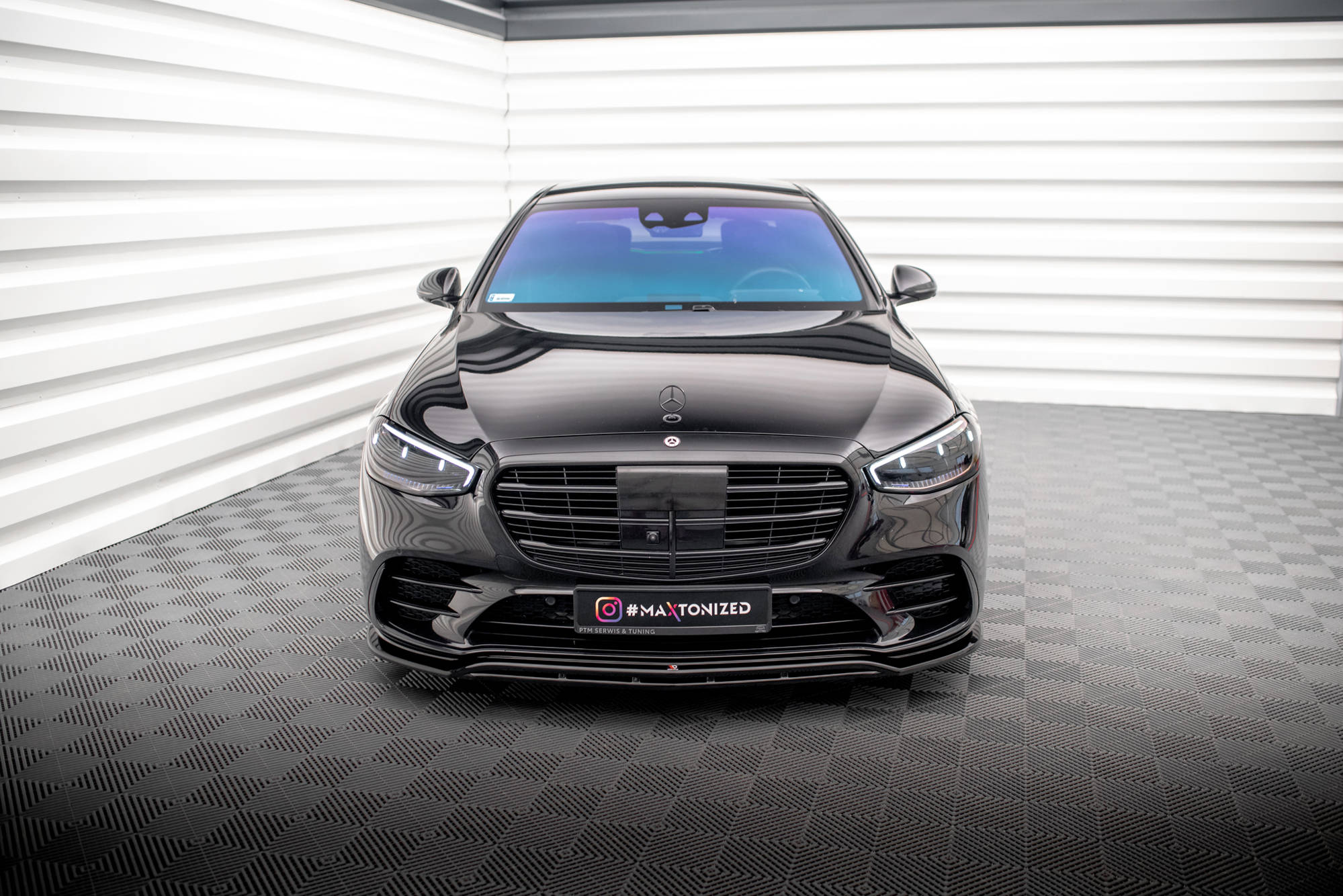 Frontspoiler Mercedes-Benz S (W223 / V223) AMG-Line | Glossy Black Edition – bilde 3