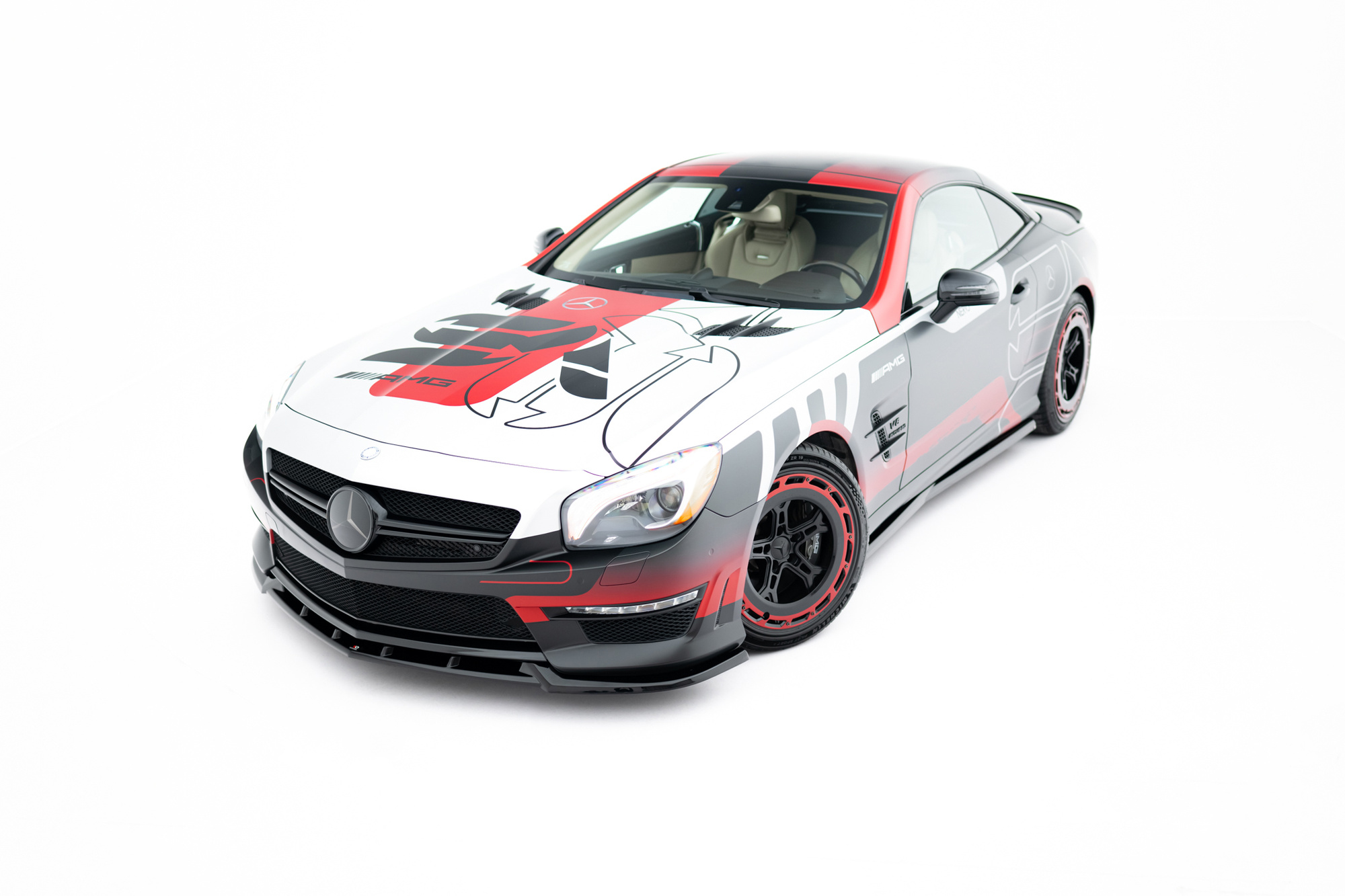 Frontspoiler Mercedes-Benz SL 63 AMG (R231) 2012 - 2016 | V1 Sport Glossy Black Edition – bilde 2