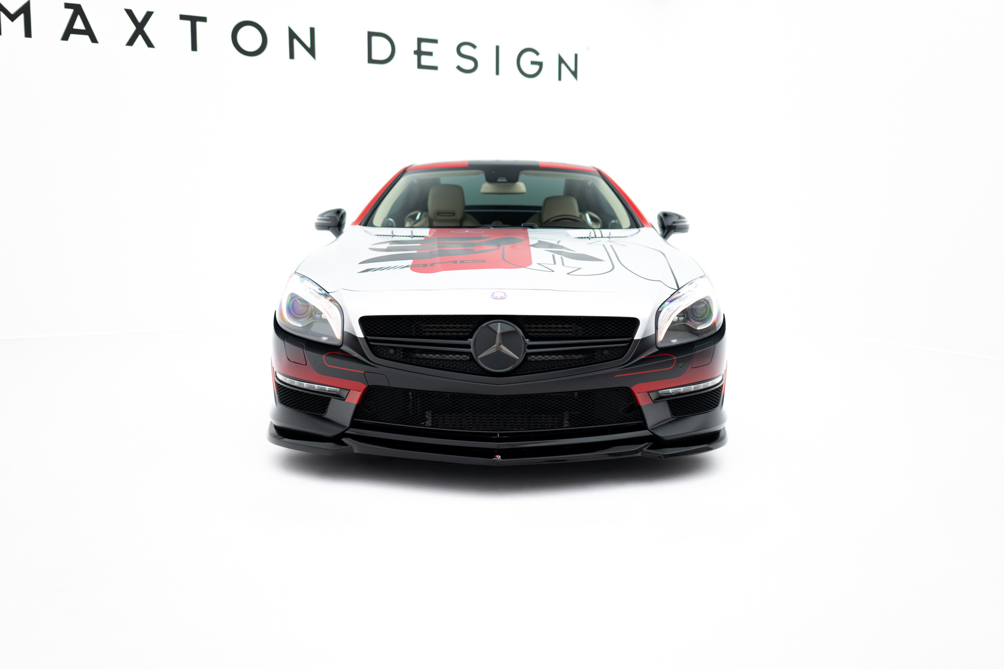 Frontspoiler Mercedes-Benz SL 63 AMG (R231) 2012 - 2016 | V2 Sport Glossy Black Edition – bilde 3