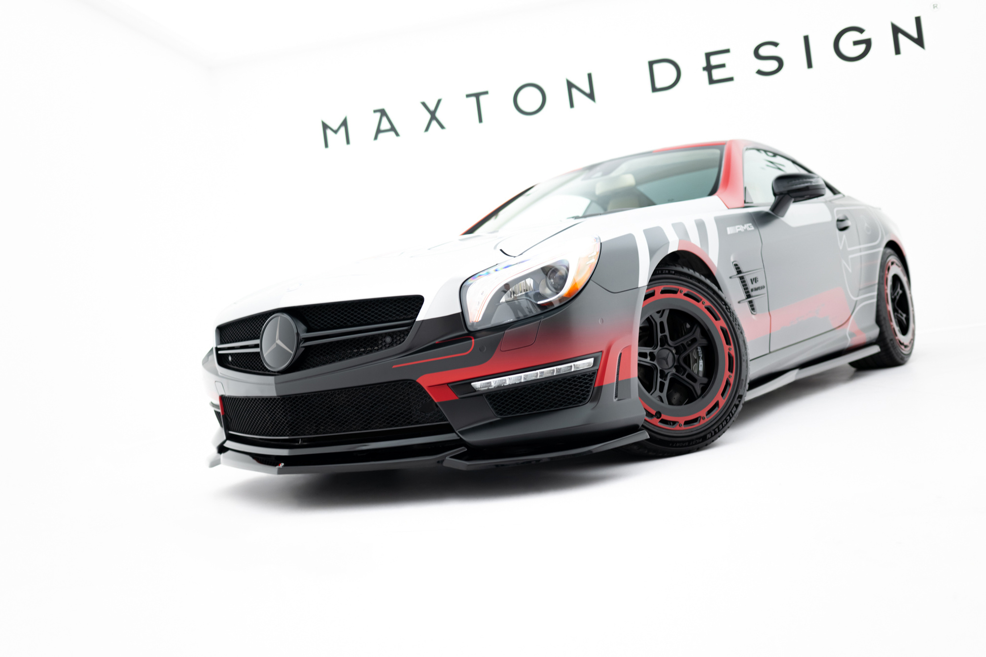Frontspoiler Mercedes-Benz SL 63 AMG (R231) 2012 - 2016 | V2 Sport Glossy Black Edition – bilde 5